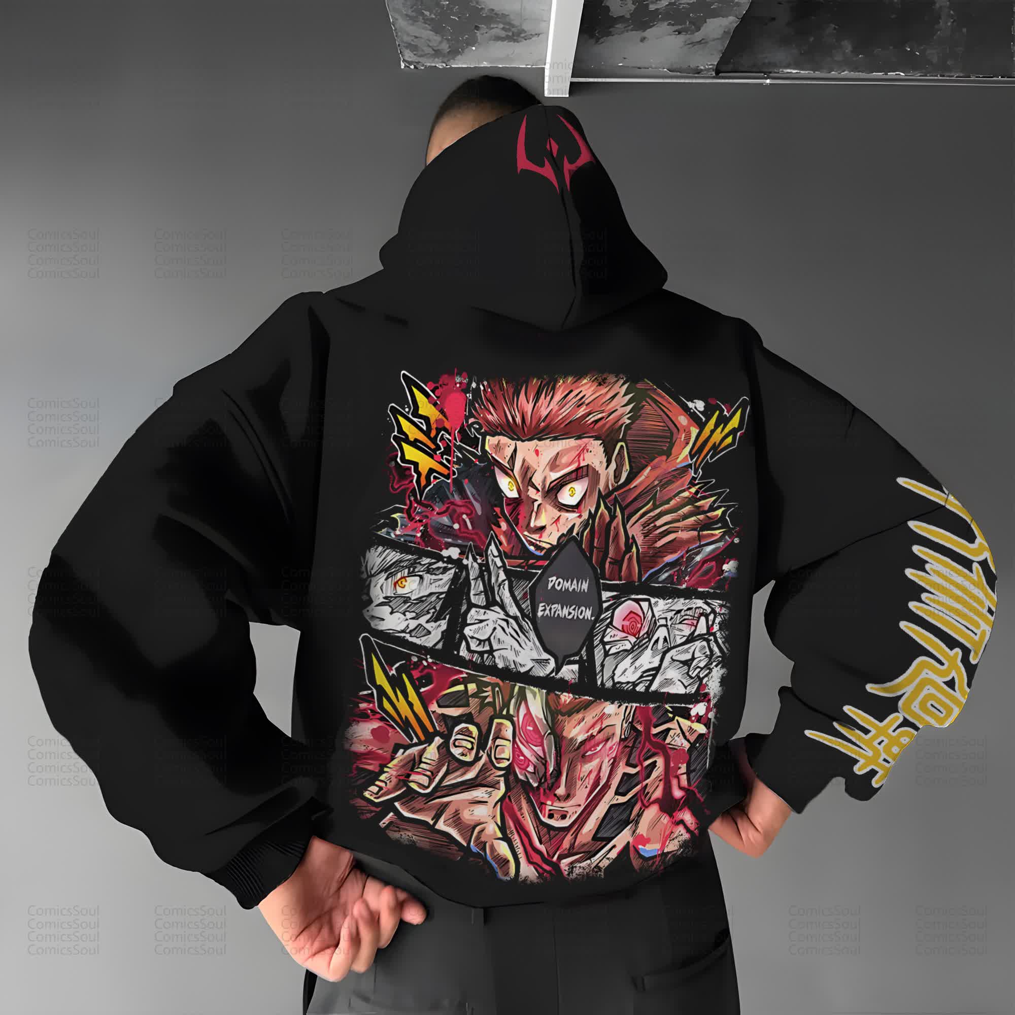 Unisex “Comicssoul” Anime Graphic Streetwear Vintage Hoodie