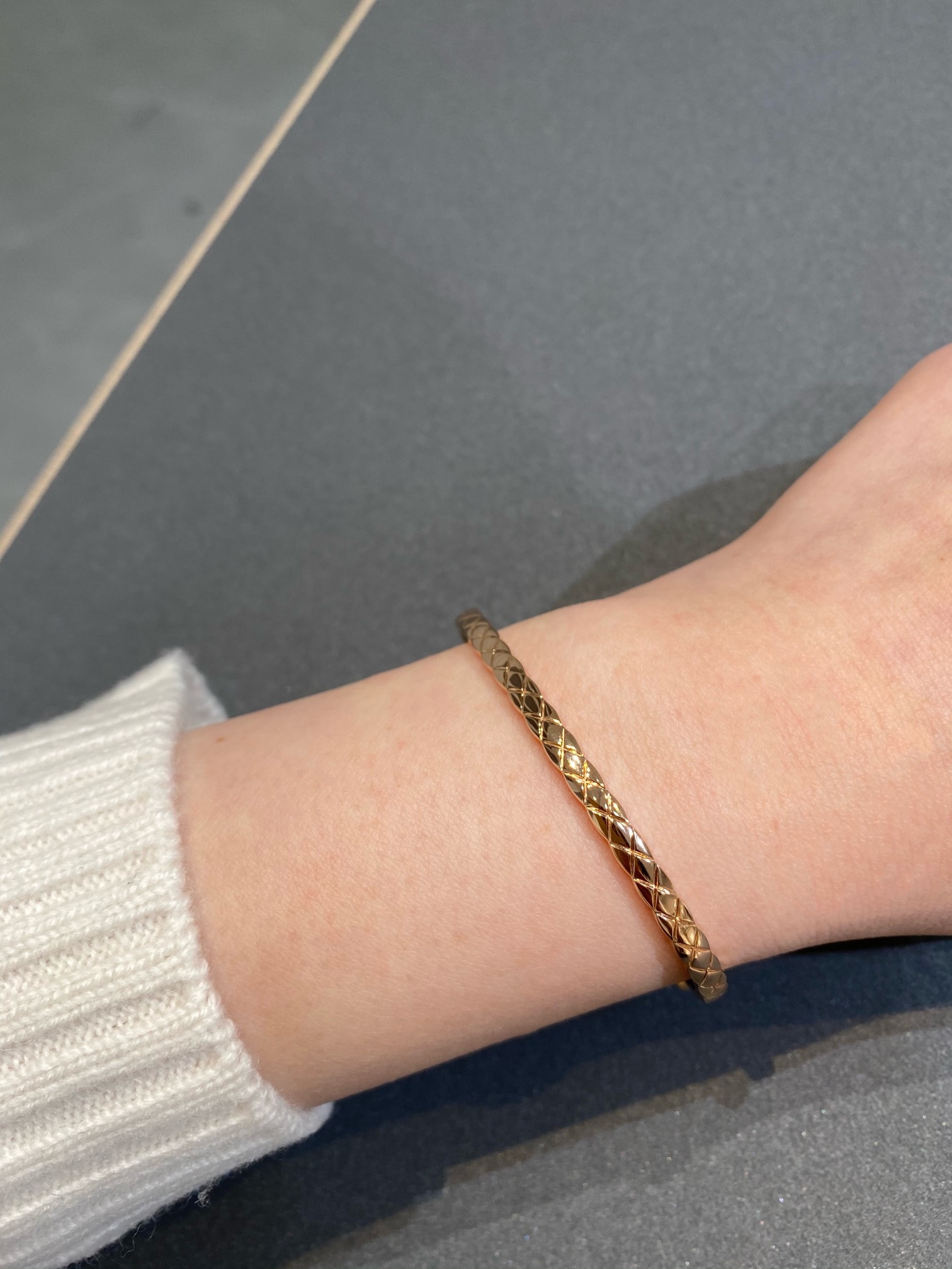 Chanel Coco Crush Open Cuff Bangle Bracelet - Original Replica Club