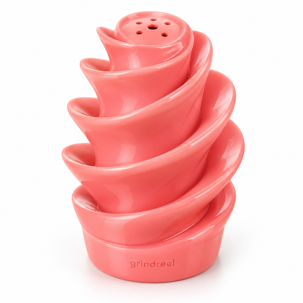 grindreel Coral Pink Spiral Diffuser