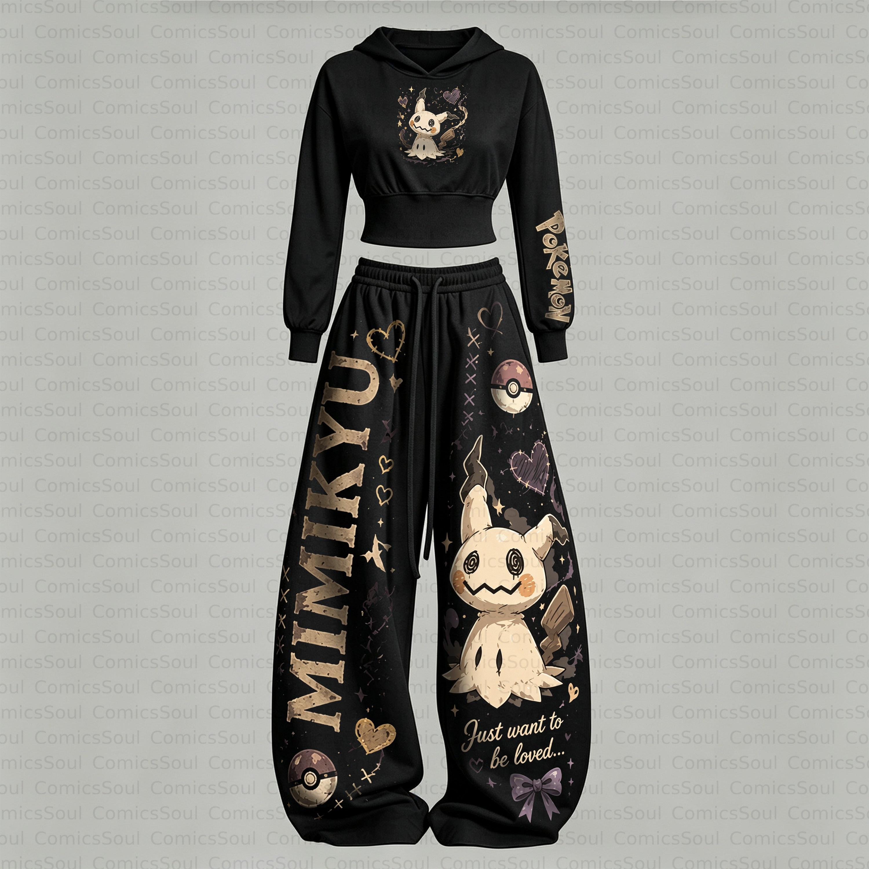 Pokémon Hoodie & Pants Two Piece Tracksuit Set 3051014 TeeThreads Sustain the Scene with Custom Apparel