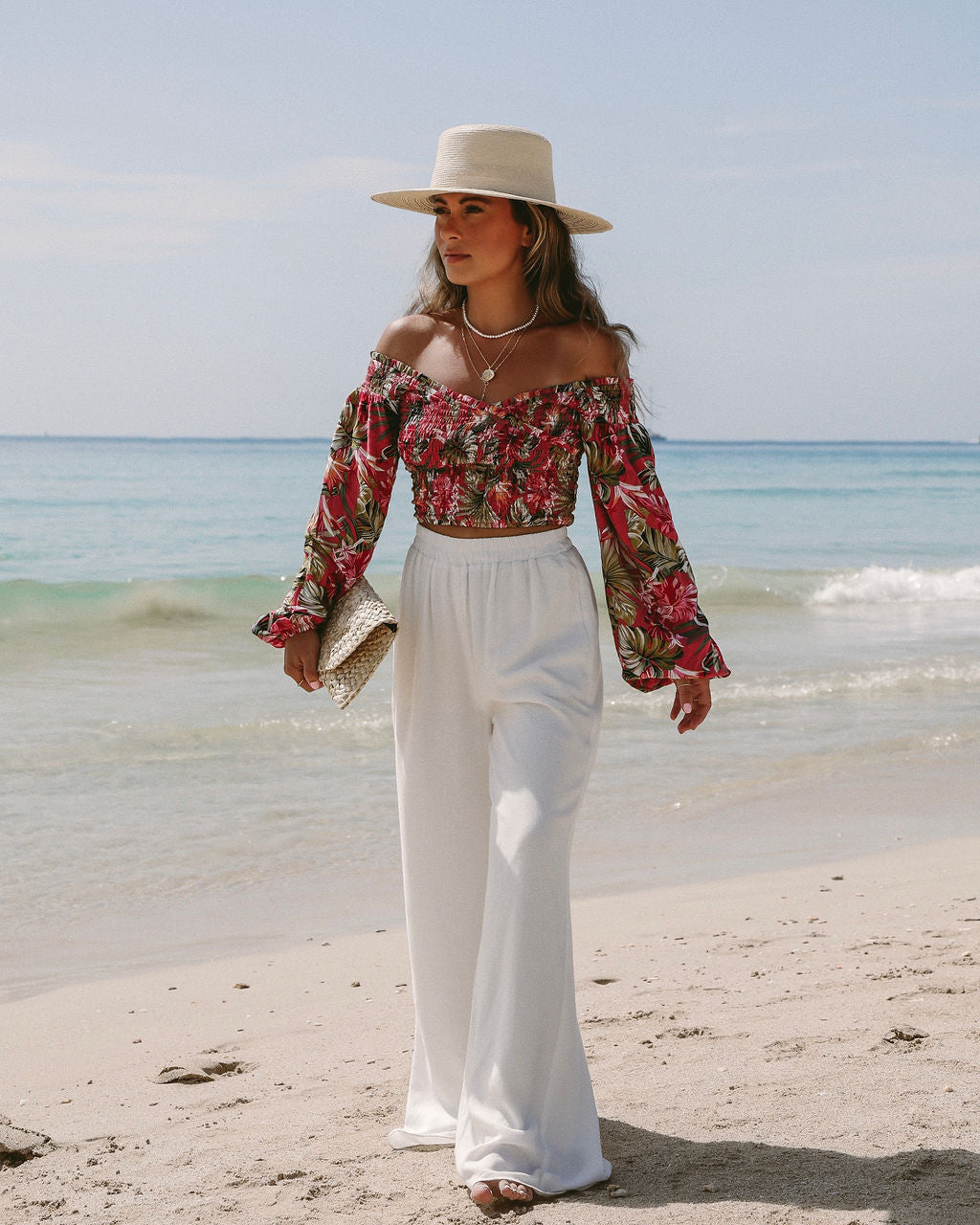 That Tropic Life Off The Shoulder Crop Top - FINAL SALE - Se7enfashion