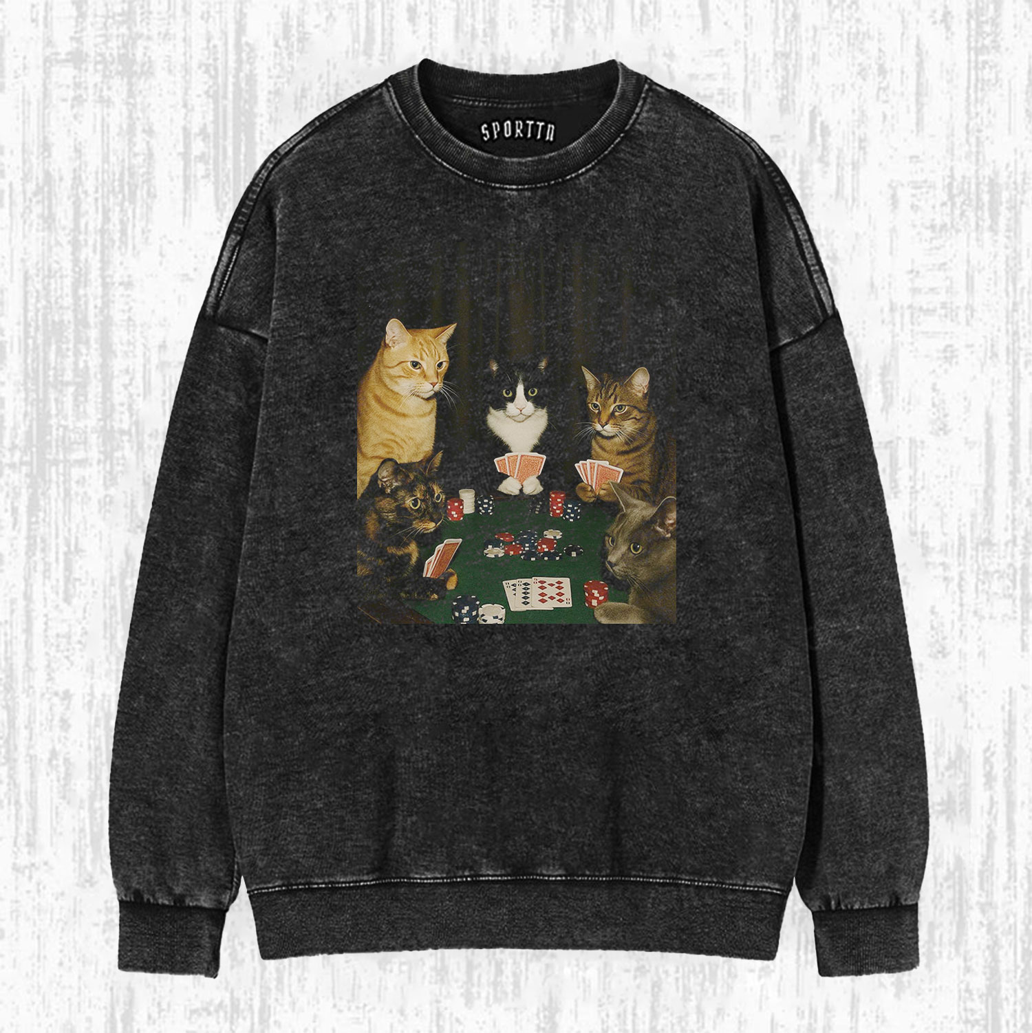 CATS' POKER NIGHT T-SHIRT