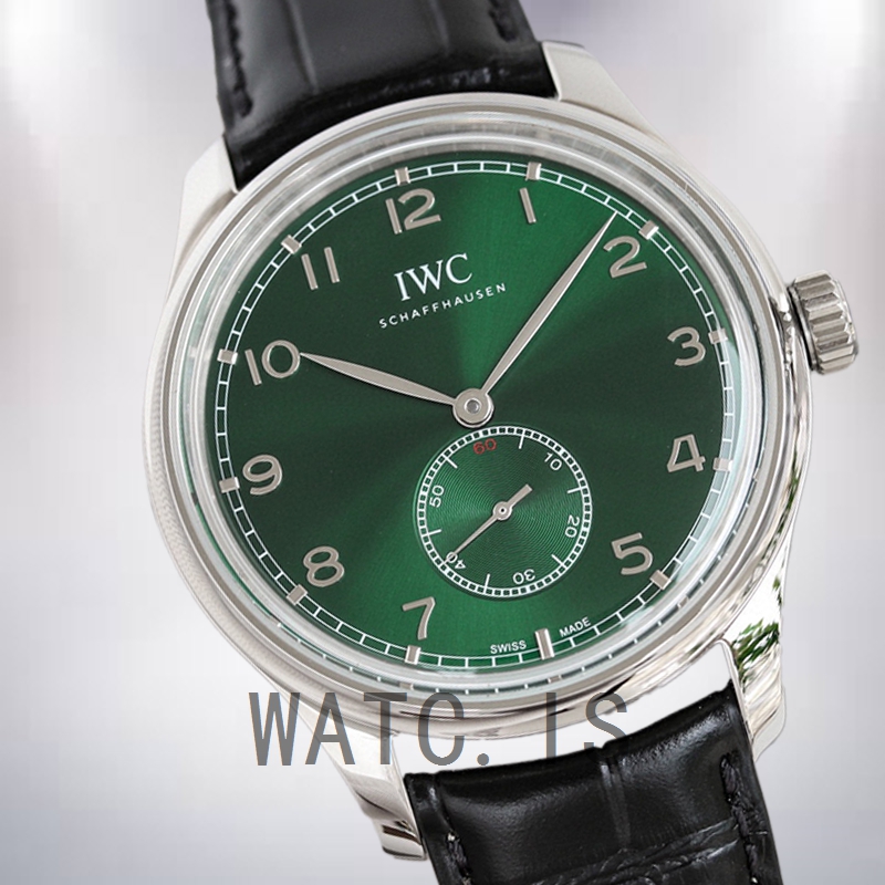 IWC Portuguese Automatic Men's IW358310 44mm/40mm Green Dial Silver-tone