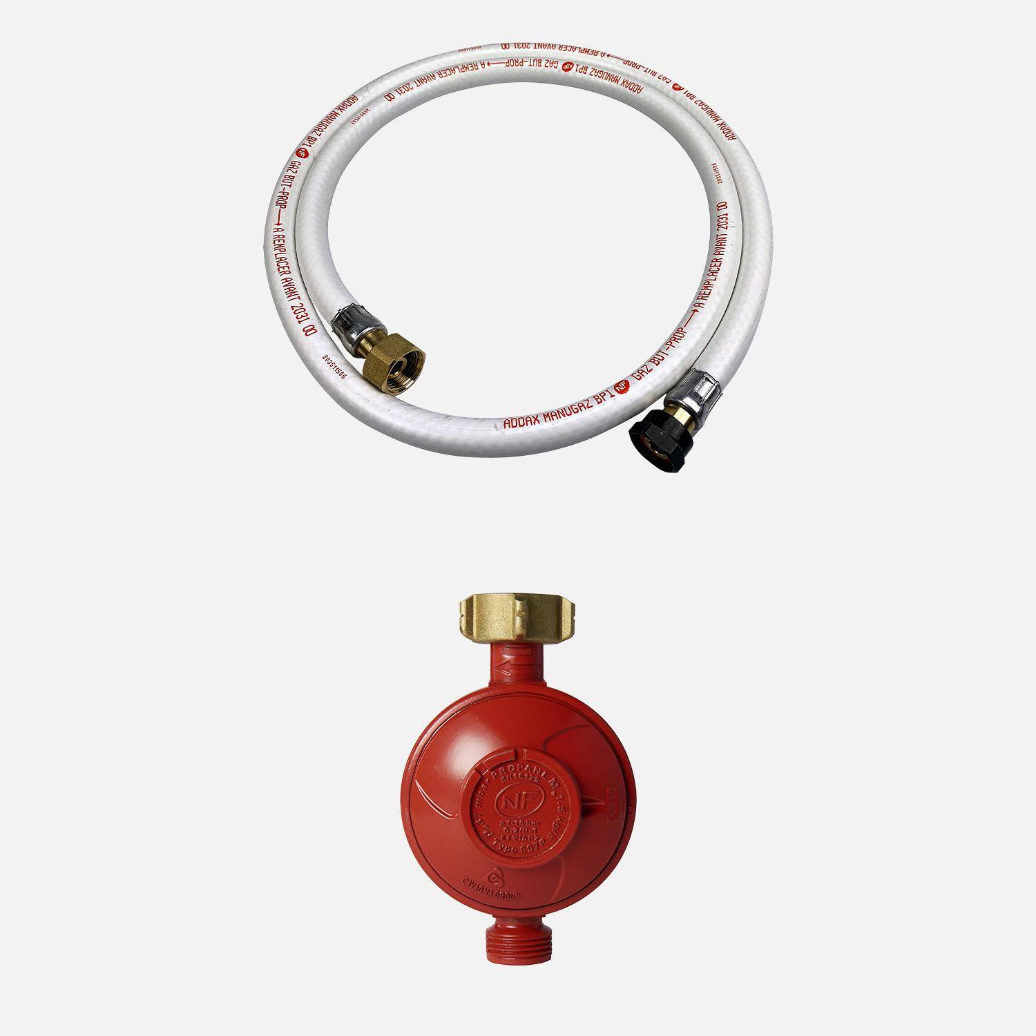 Manguera de propano + regulador - Kit de manguera de gas y regulador de propano