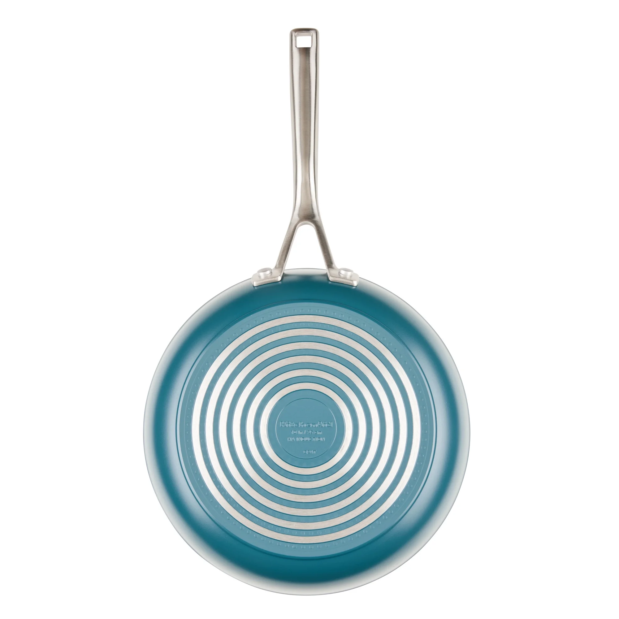 KitchenAid Hard-Anodized 10 Pcs Ceramic Induction Cookware Set, Dishwasher Safe and Oven Safe to 500-F, Agave Blue - Image 5