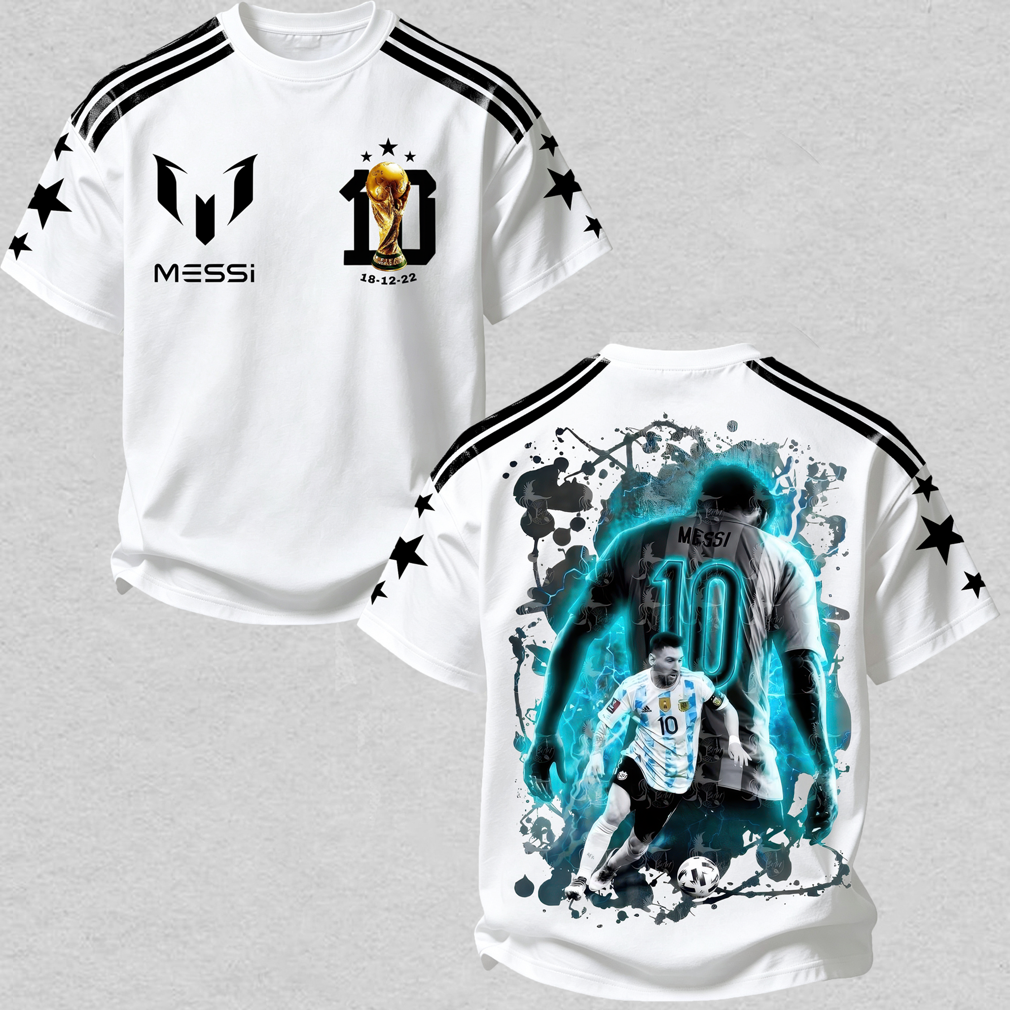 No.10 Football Legend Printed Oversized Unisex T-shirt
