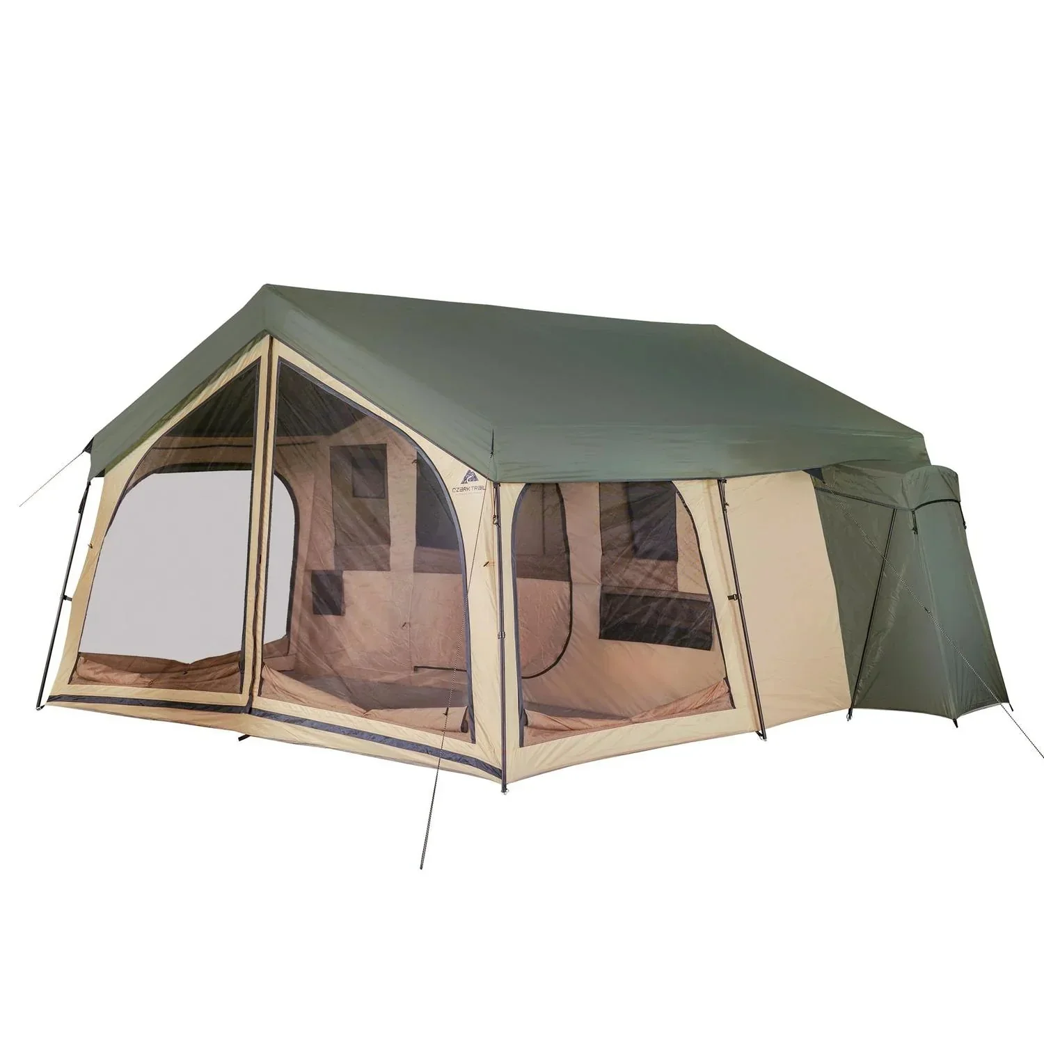 Ozark Trail 14-Person Spring Lodge Cabin Camping Tent - WT181416 Ozark Trail 14-Person Spring Lodge Cabin Camping Tent - WT181416