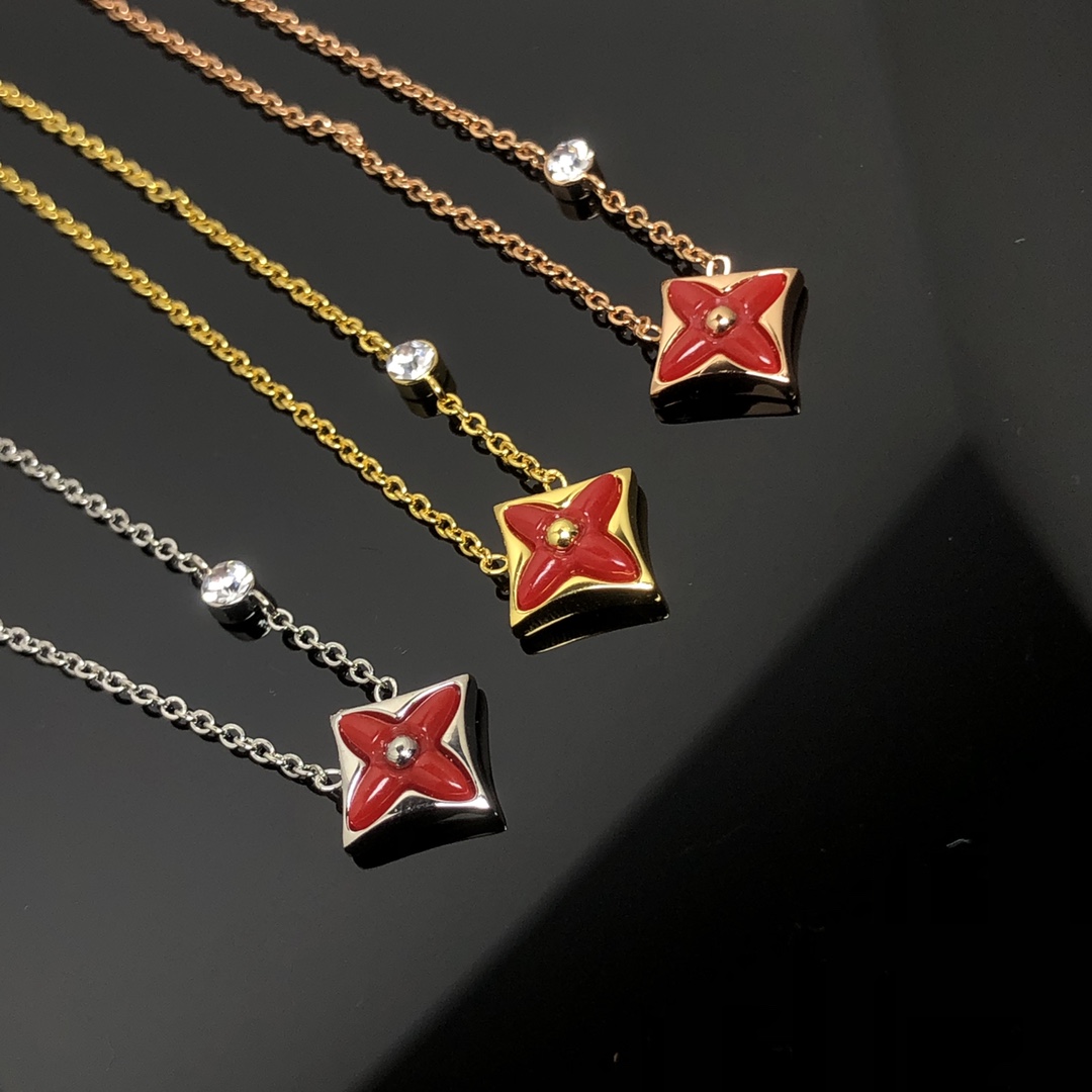 Louis Vuitton 1 Motif BB Star Pendant Necklace - Original Replica Club