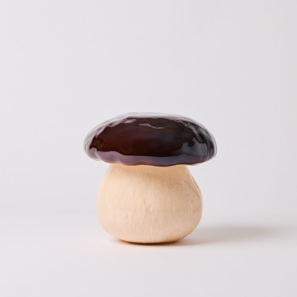 Boîte champignon en faïence