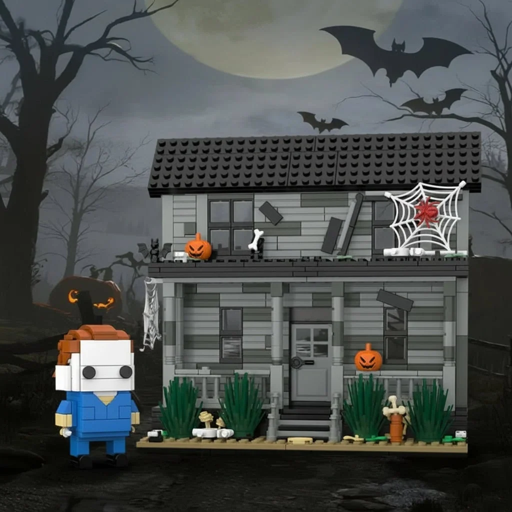 Halloween Toys Ghost House Building Kit Creative Playset - Image 4 Halloween Toys Ghost House Building Kit Creative Playset - Image 4