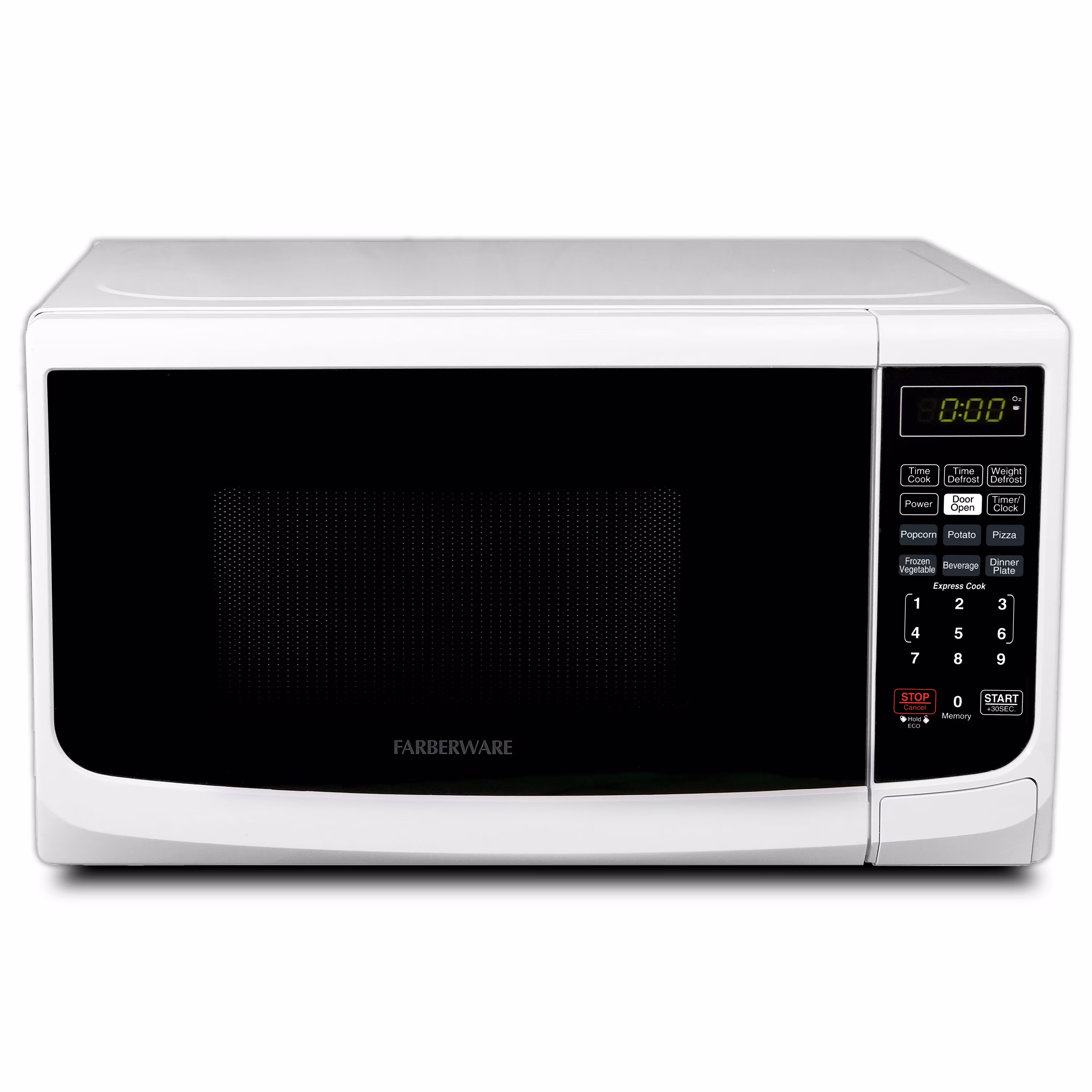 Farberware Countertop Microwave Oven with LED Lighting & Child Lock, 0.7 Cu Ft Black