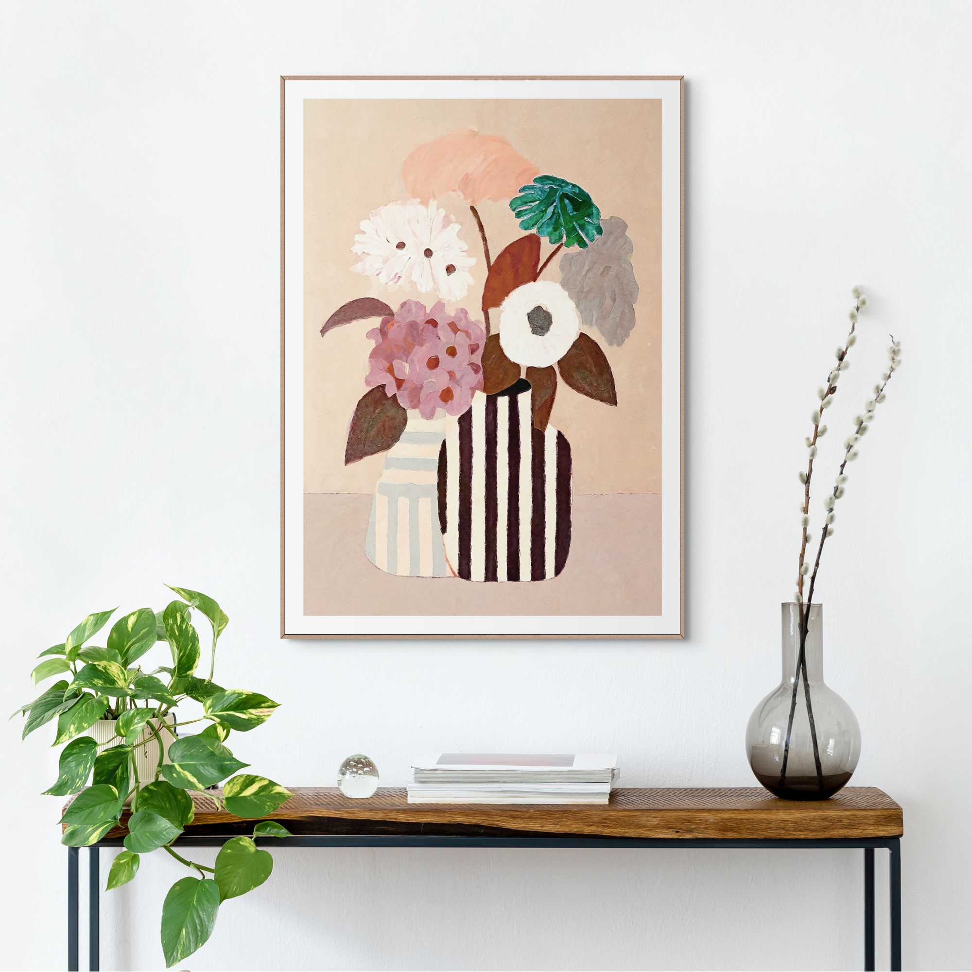 Reinders - Autumn Flowers - Schilderij 70x50cm Hout