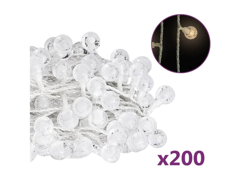 Guirnalda de luces globo 20 m 200 LED Tucasago cálido 8 funciones
