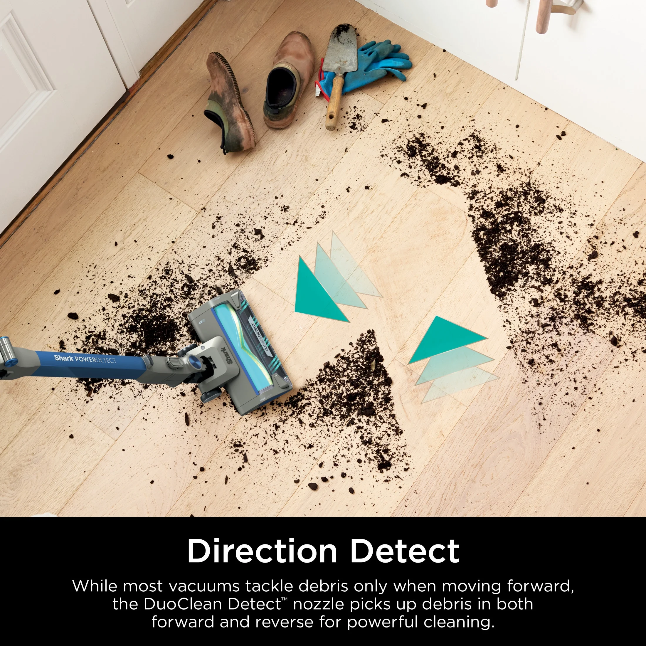 Shark PowerDetect Cordless Stick Vacuum, Multi-Surface, with DuoClean Detect Nozzle and MultiFLEX Wand, Up to 60 Mins Runtime, IP1250 Blue - Image 6