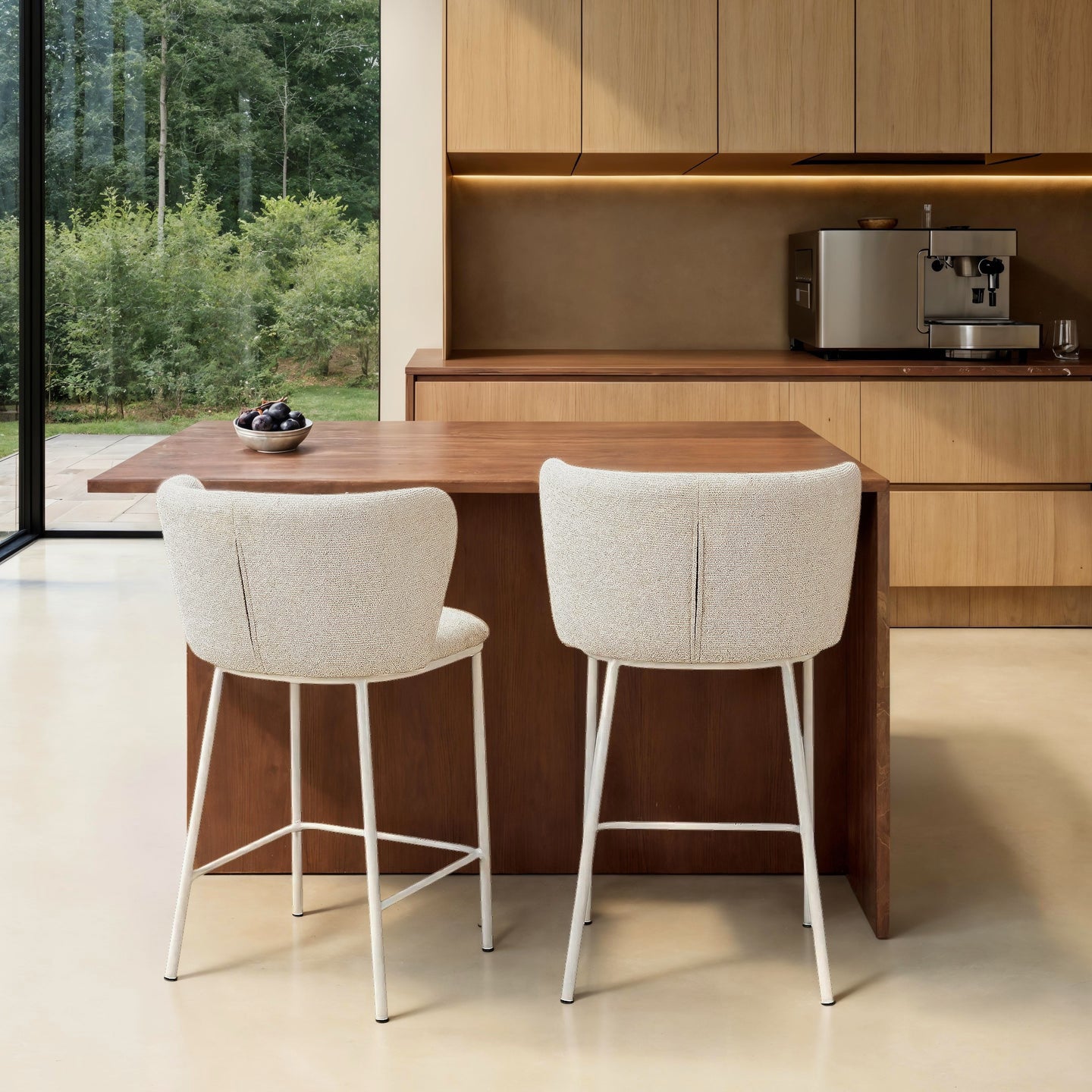 by fonQ Pebl Barkruk - Beige / Beige