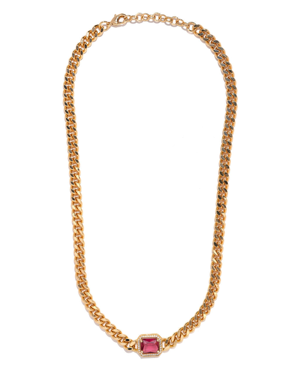 Jules Chain Necklace - Ruby - Se7enfashion