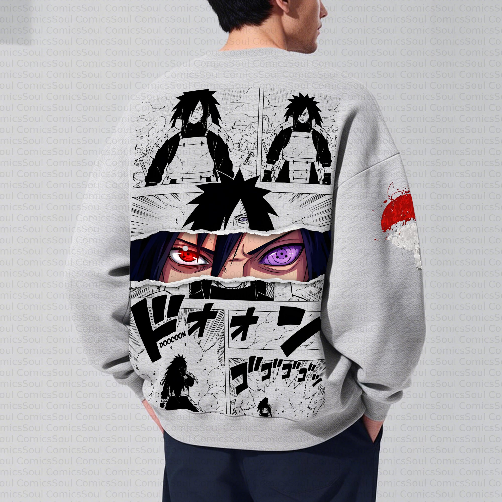 Plus Velvet Unisex Anime Inspired Vintage Sweatshirt