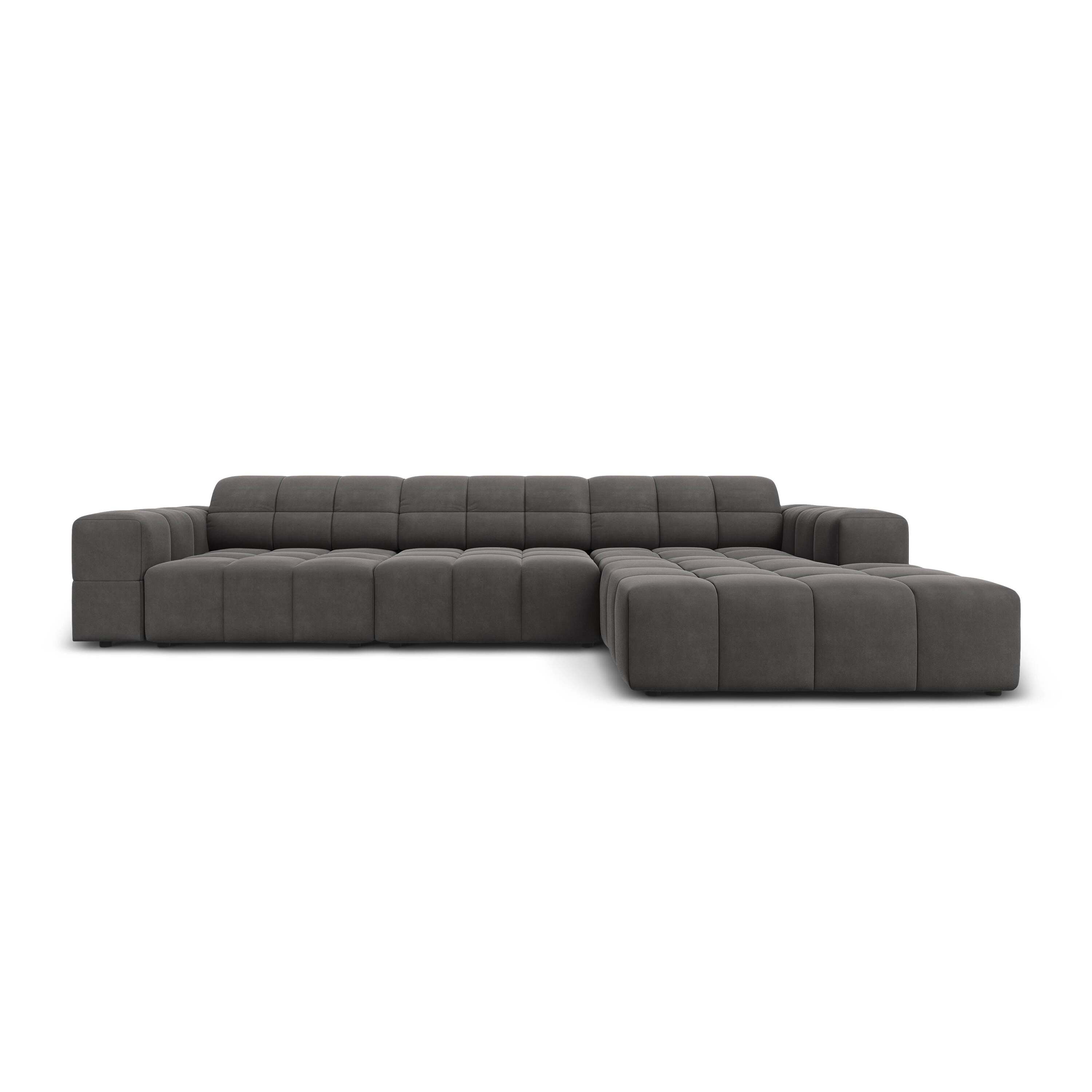 Cosmopolitan Design Chicago Hoekbank met Chaise Longue Rechts - Velvet
