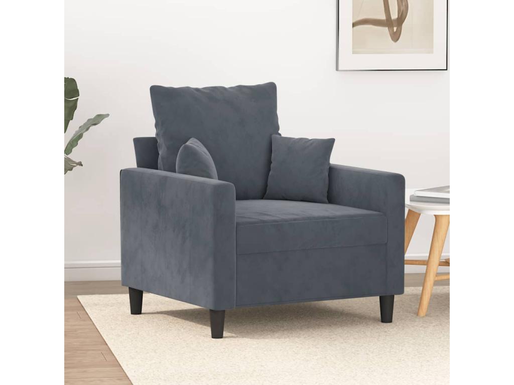 Sillón de Nidolux gris oscuro 60 cm