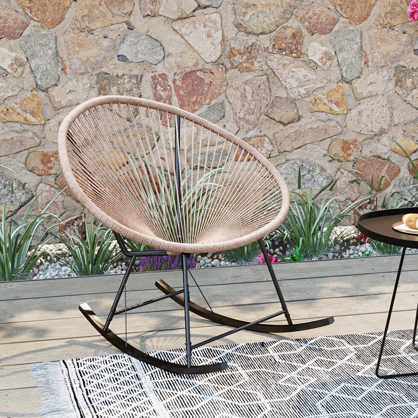 Kare Design Acapulco Schommelstoel - natuur