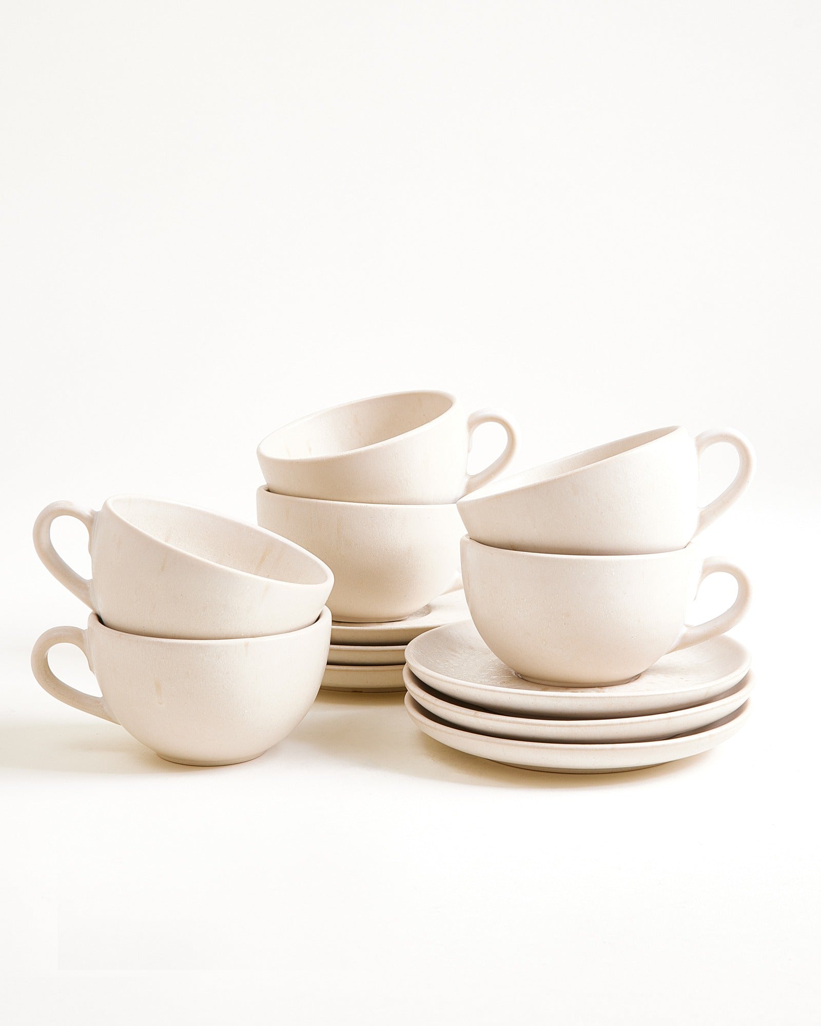 Sintra Cappuccinotasse & Untertasse klein classic sand 6er-Set