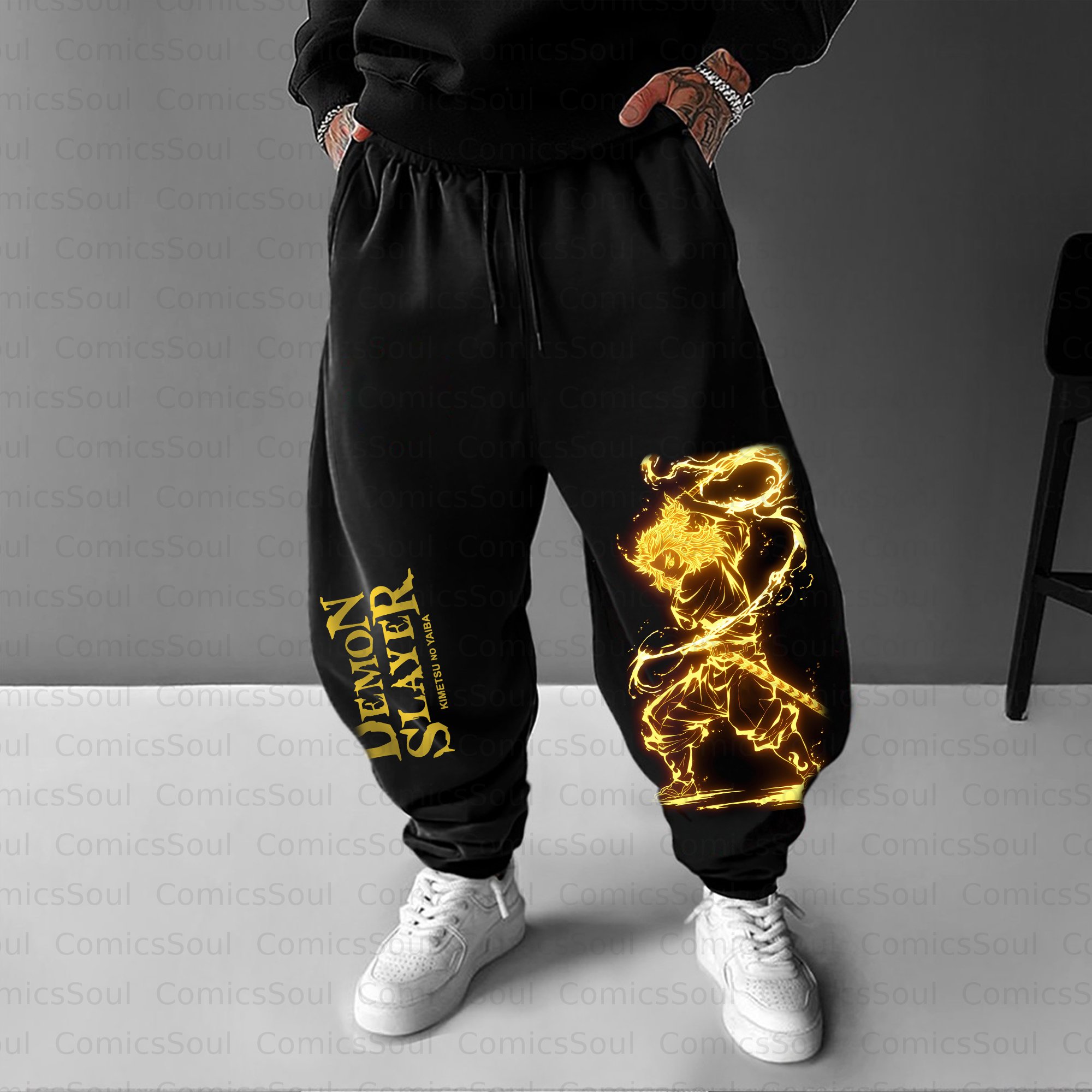 Unisex Anime Inspired Vintage Pants | KNY