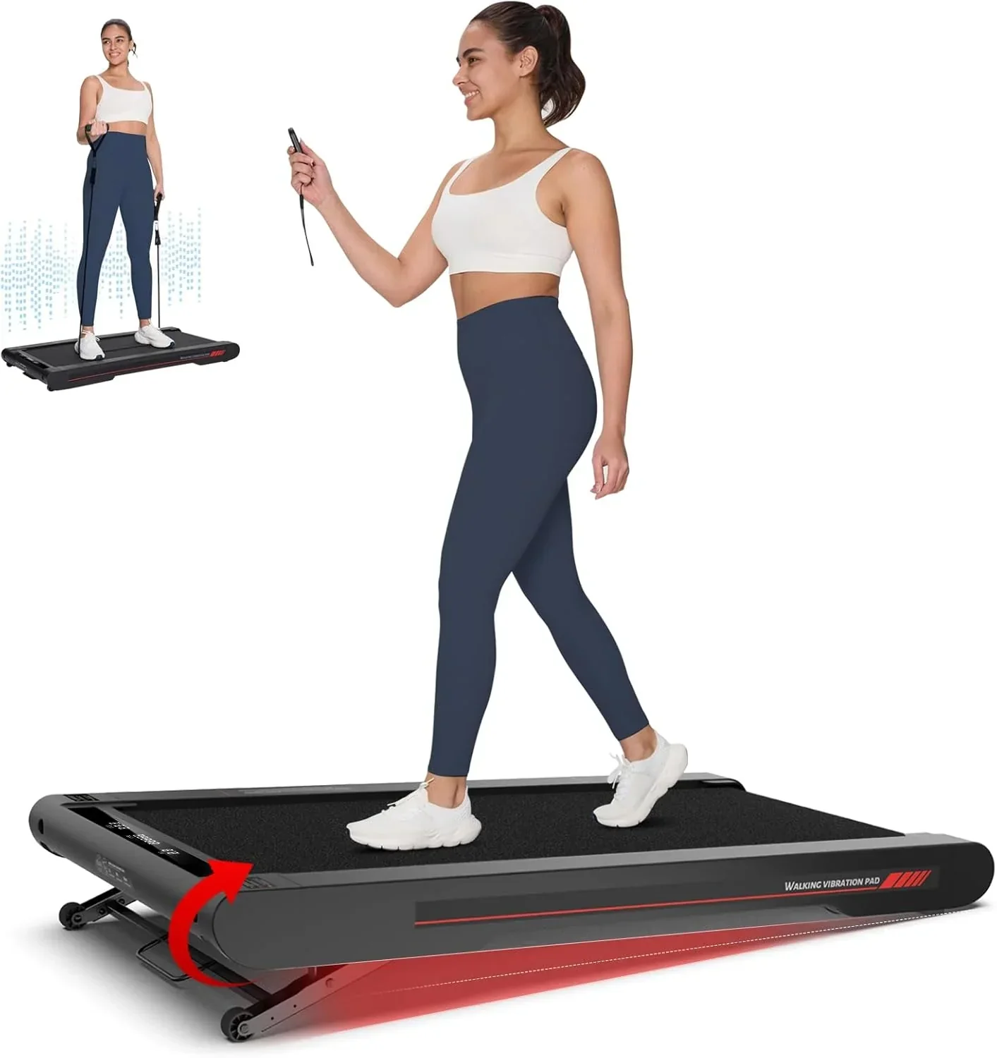 Sperax Walking Vibration Pad with APP 3 in 1 Under Desk Treadmill Walking Treadmill Pad