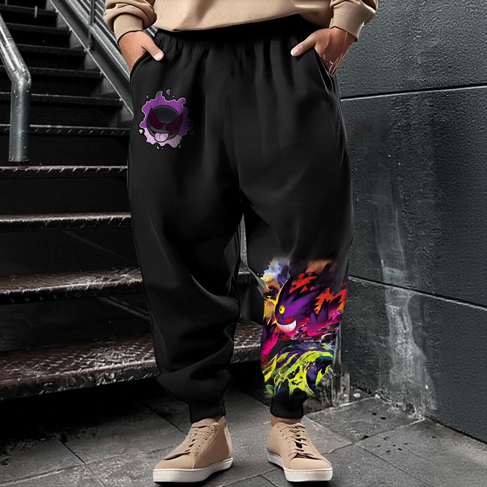 Unisex Casual Anime Streetwear Pant