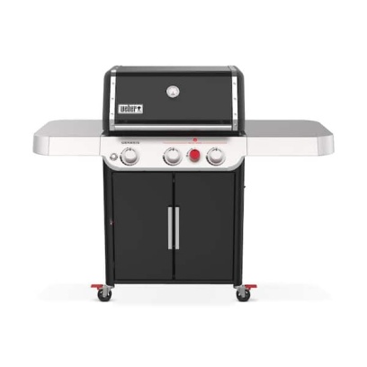 Genesis E - 325s 3 - Burner Propane Gas Grill in Black with Built - in Thermometer