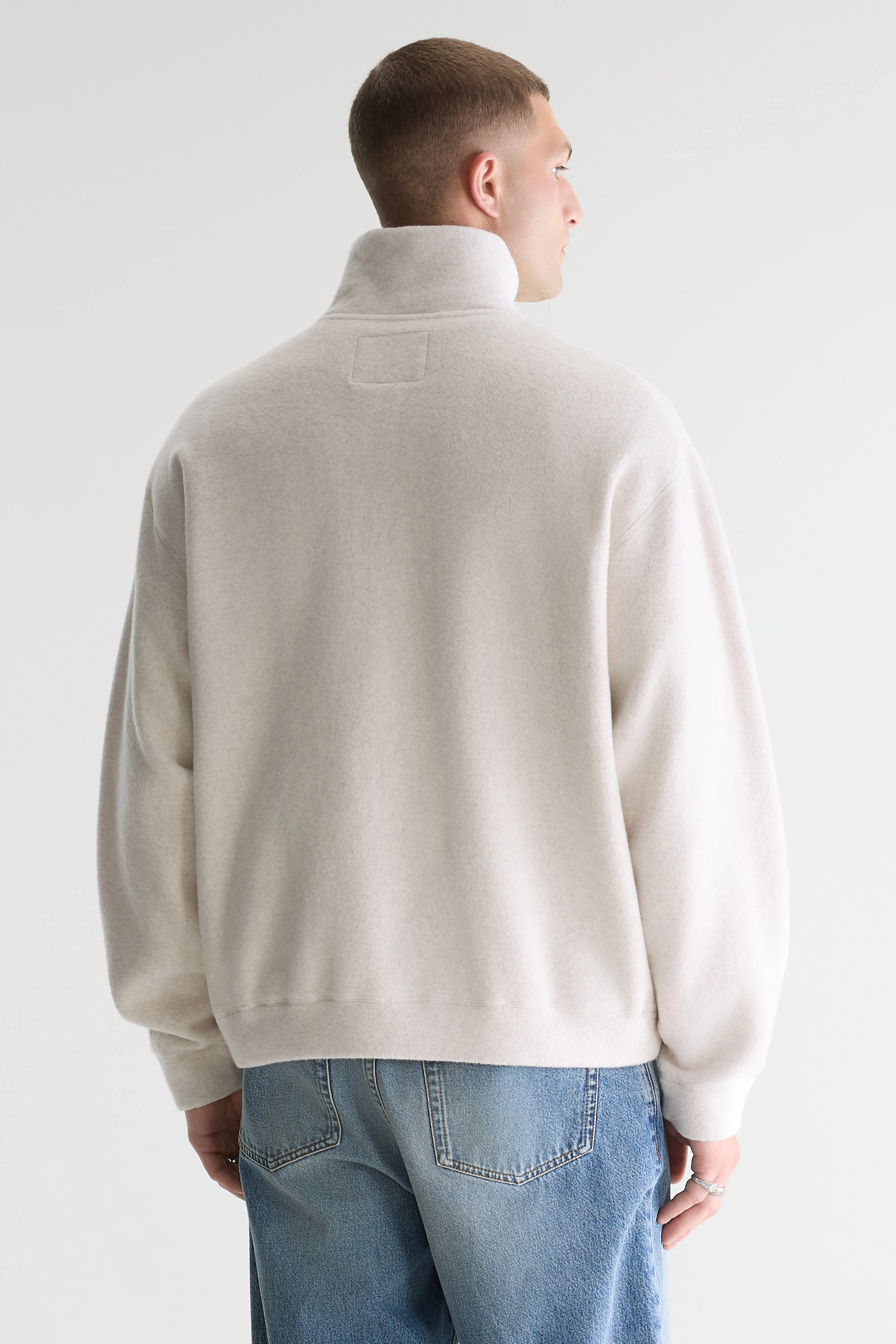 Bellerose Maber zipped-collar sweatshirt (261 / M / CALCAIRE)