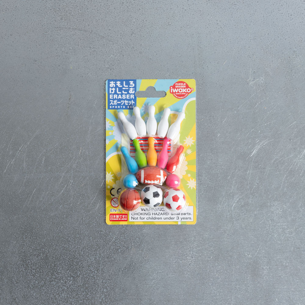 Set de 16 gommes - Sport