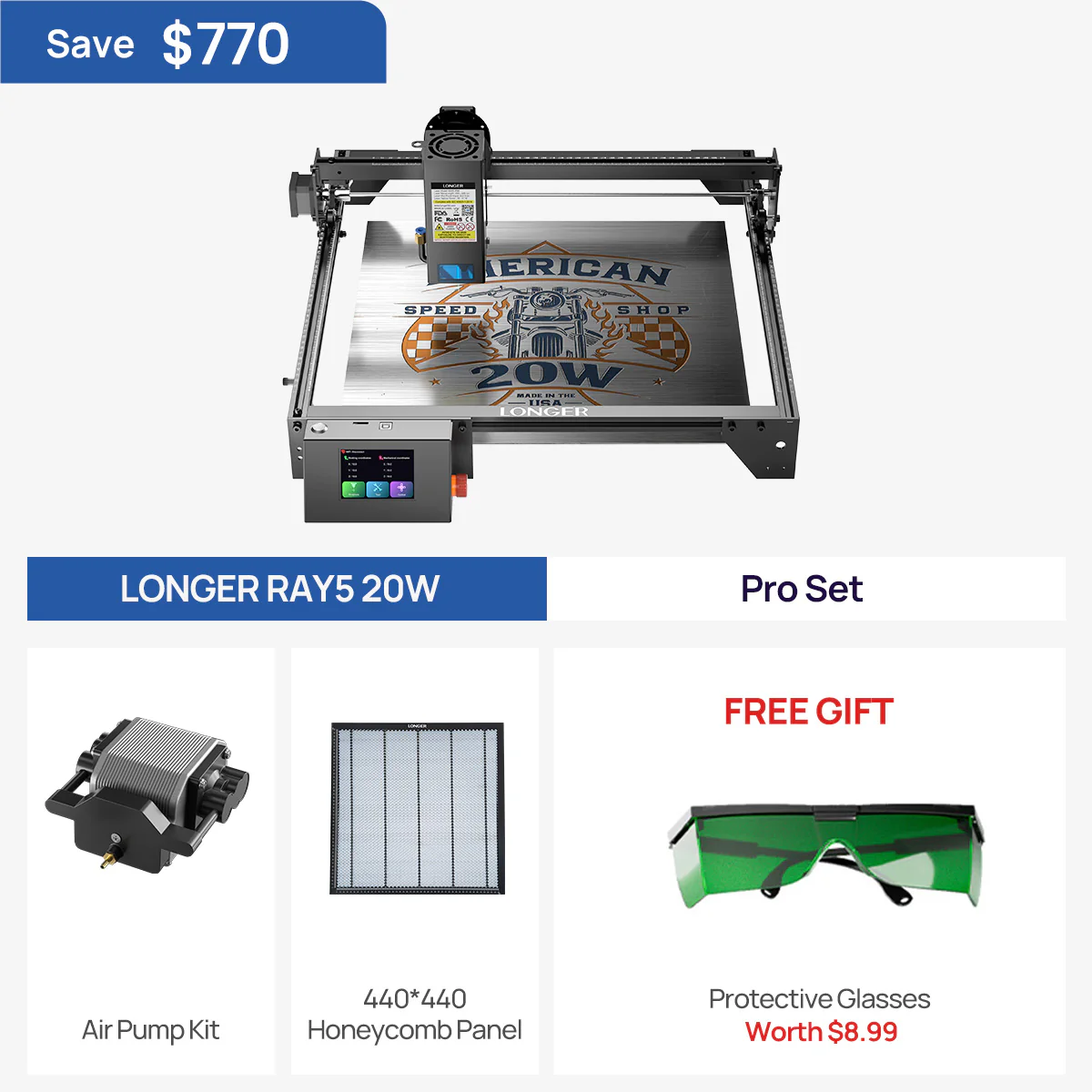 Longer RAY5 20W Laser Engraver