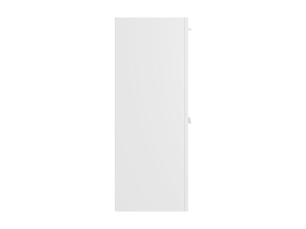 Mueble de baño Blanco 30x30x80 cm Madera contrachapada