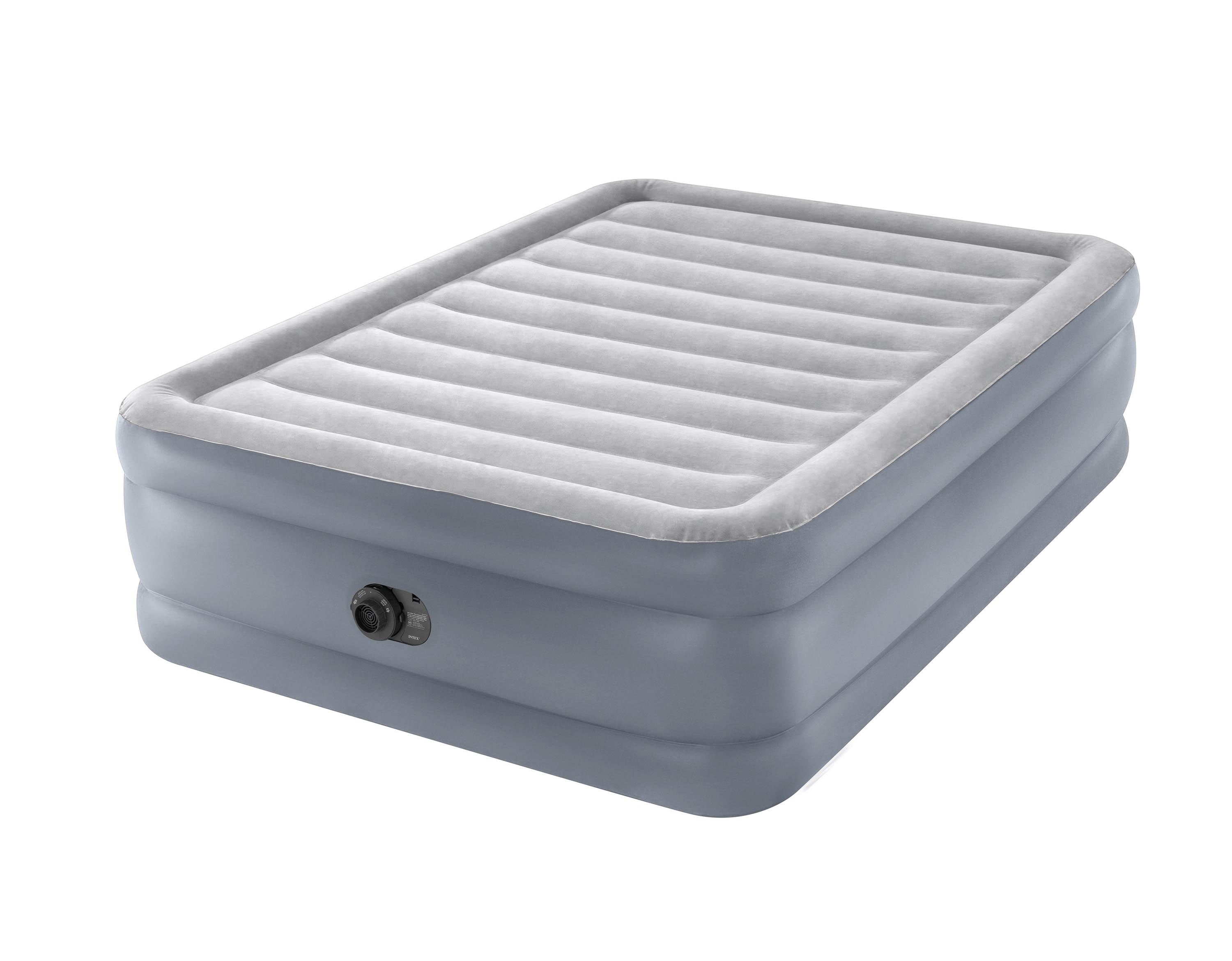 20 Dura-Beam Deluxe Raised Air Bed Mattress with Internal Pump - Queen