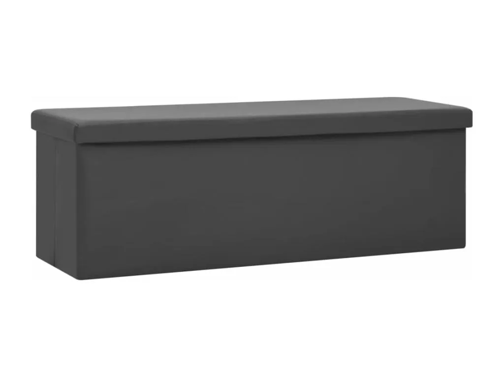 Banco de almacenamiento plegable PVC gris rzj3624799