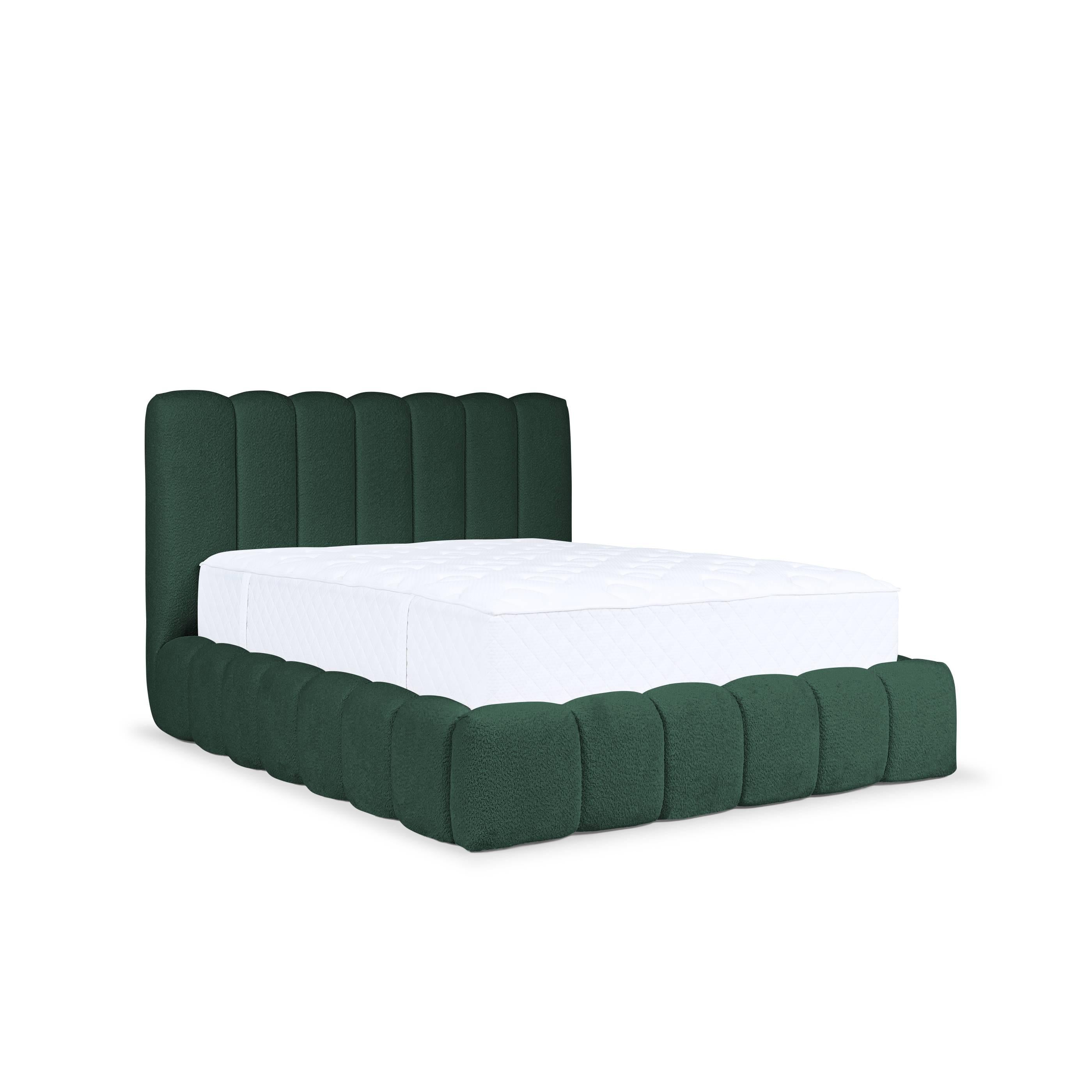 Blokker Dawn Bedframe met Opbergruimte - 180 x 200 cm - Groen