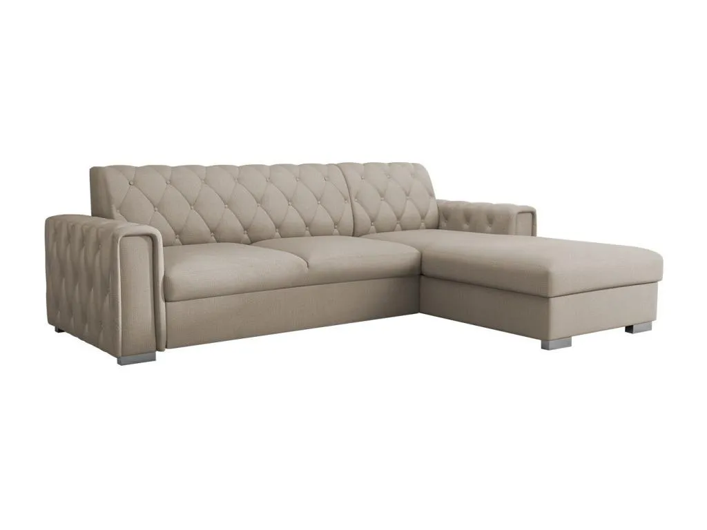 Sofá rinconero Biocasahogar modelo 203 función relax color marrón claro 267x185x85 cm YC0583381