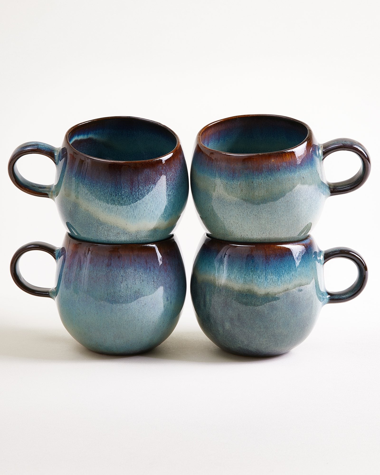 Madeira Tasse groß grünblau 4er-Set