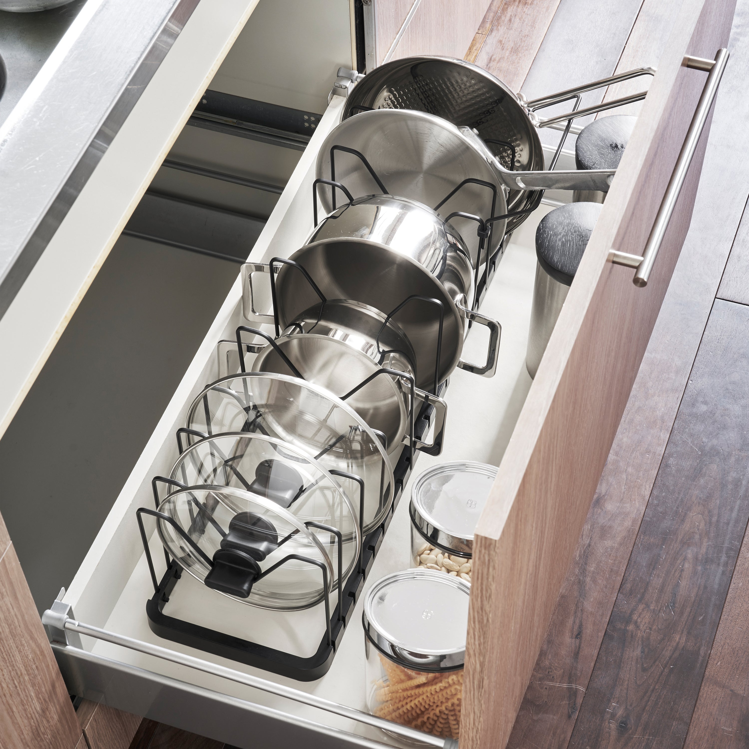 Yamazaki Pot Lid & Pan Holder Keukenorganiser