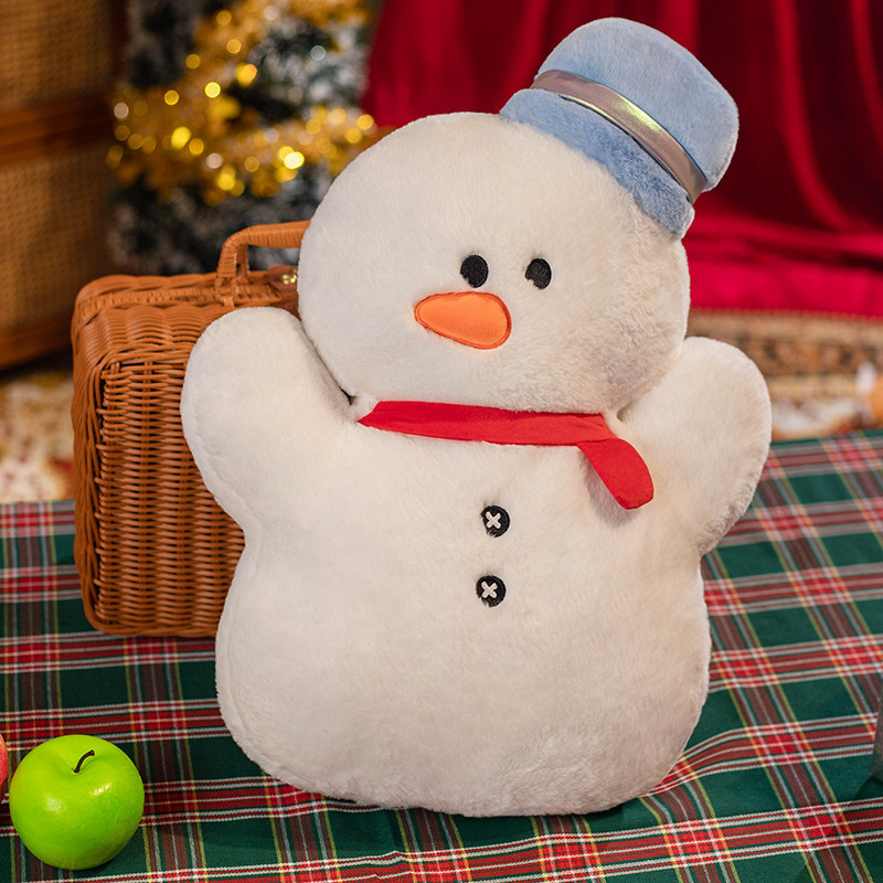 Christmas Shaped Plush Stuffed Pillow Snowman Tree Candy Cane Decorative Throw Cushion Kids Holiday Xmas Gift