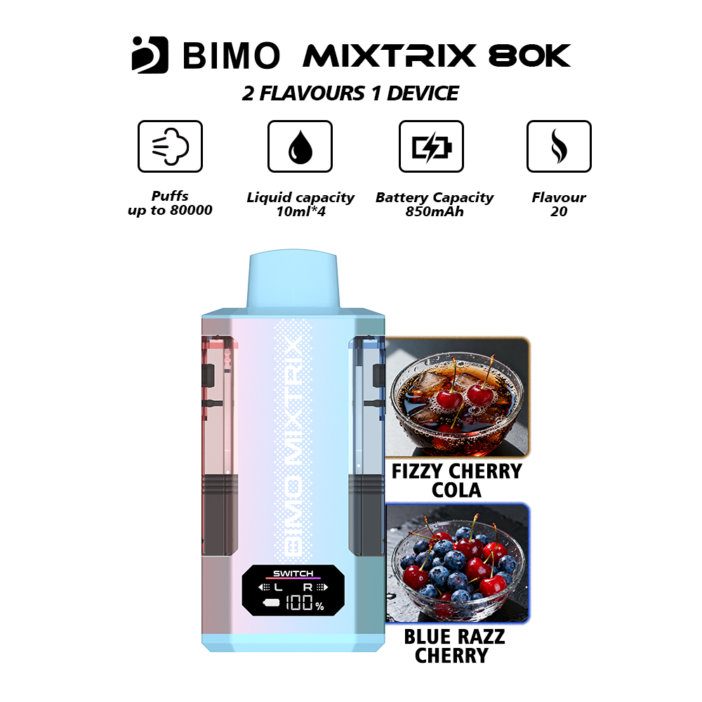 80000 Puffs Dual Flavor Vape | Spill-Free Dual Aroma Pod Kit | vapervz.com