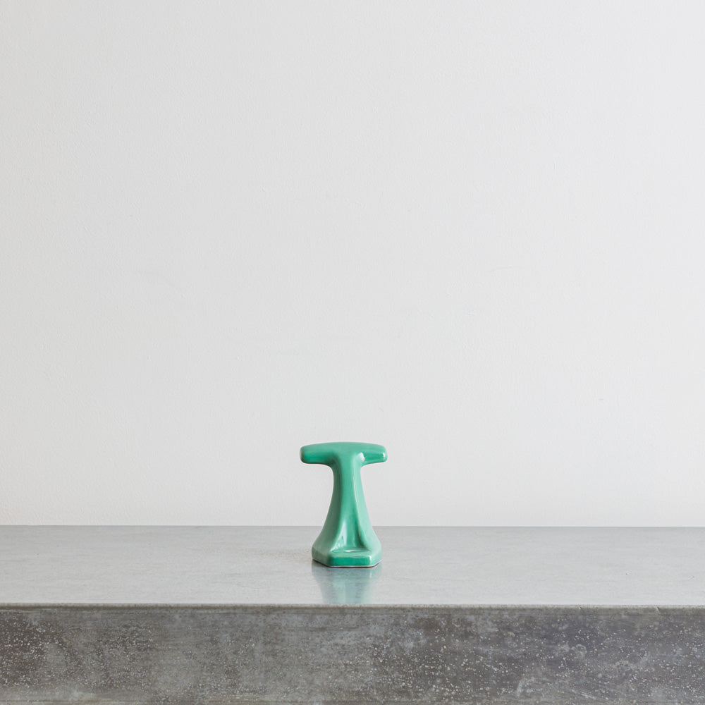 Patère porcelaine - Vert
