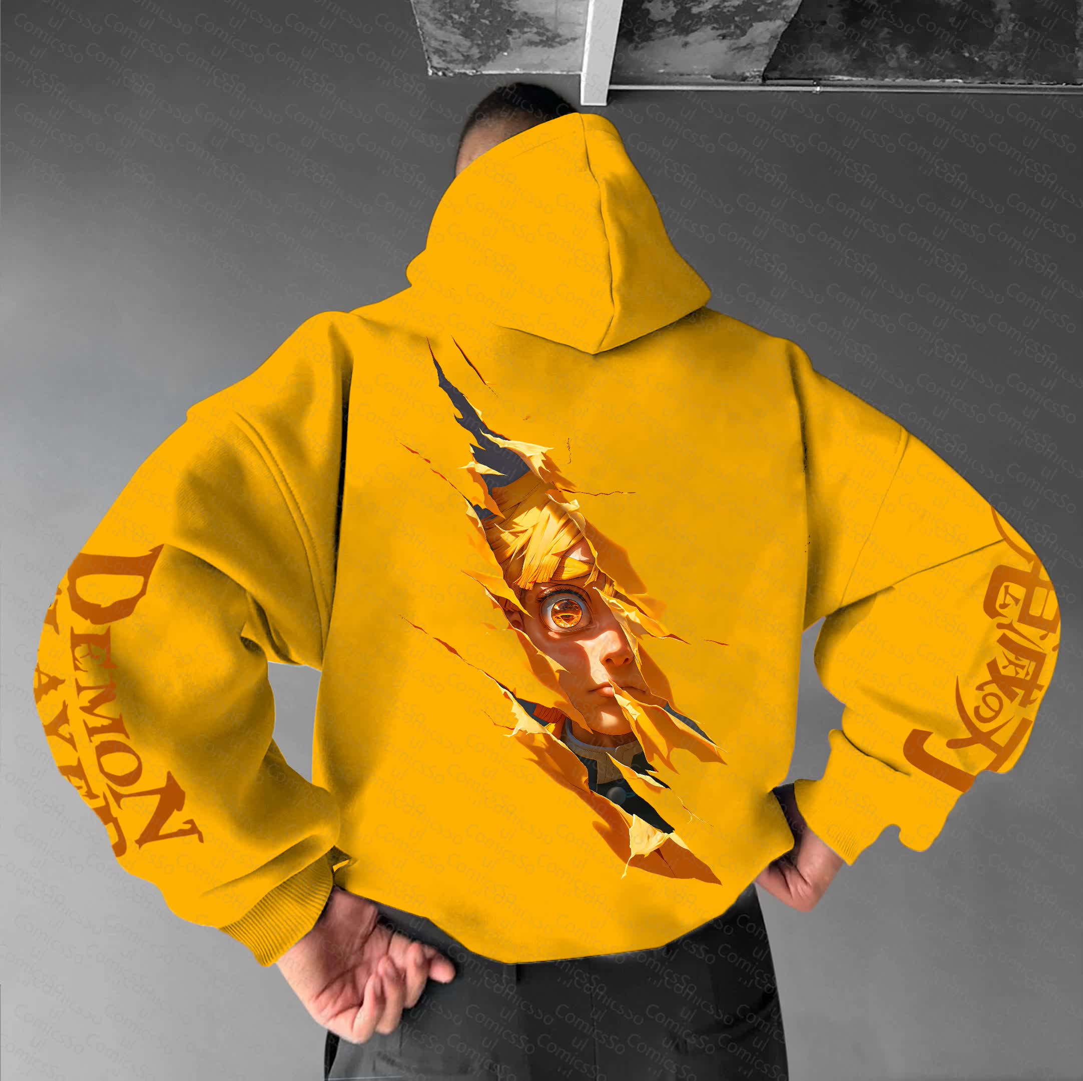Unisex “Comicssoul” Anime Graphic Streetwear Vintage Hoodie