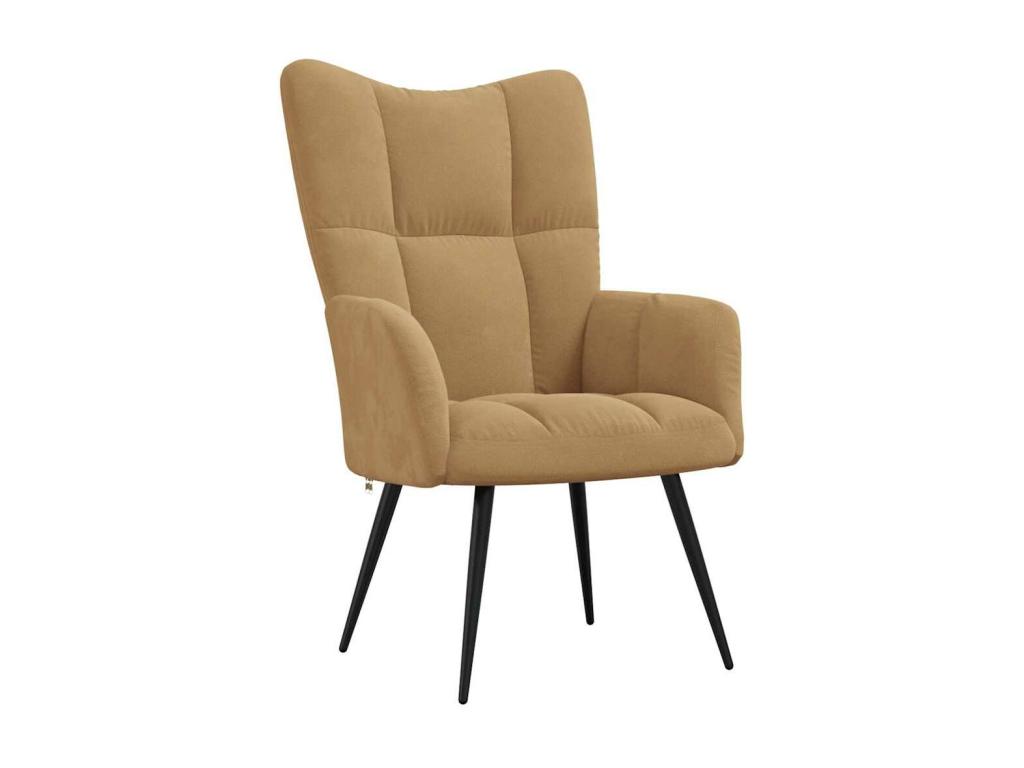 Sillón de Homelyvo de terciopelo marrón