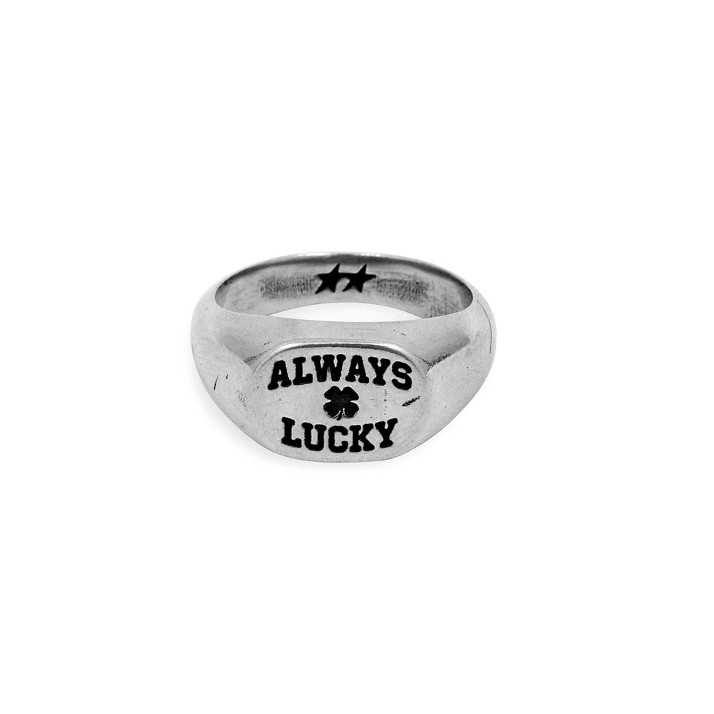 TWOJEYS - Bague Always Lucky Signet - Argent