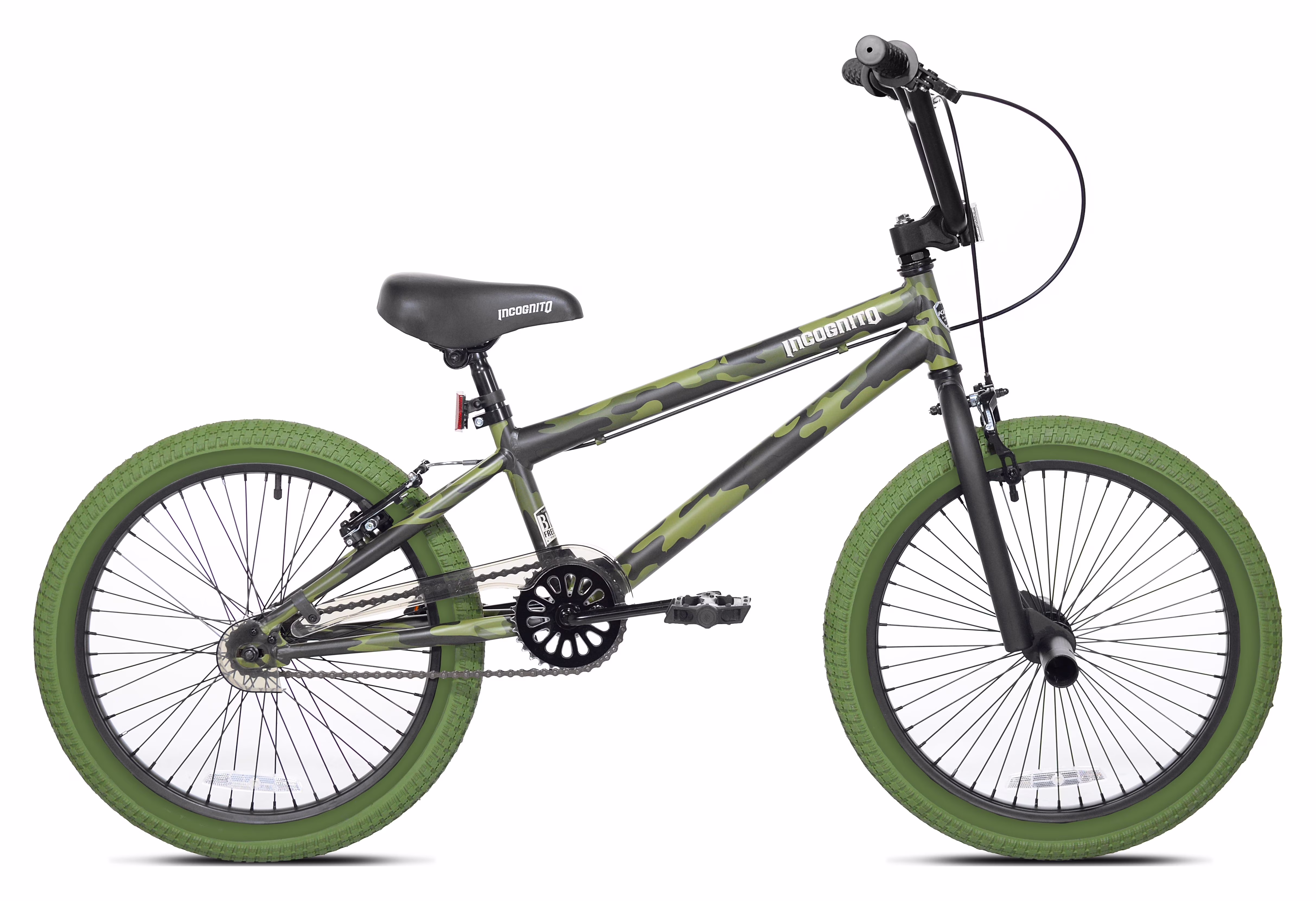 20" Kent Incognito BMX Kids Bicycle, Child Ages 7 - 13 Years, Green Camouflage