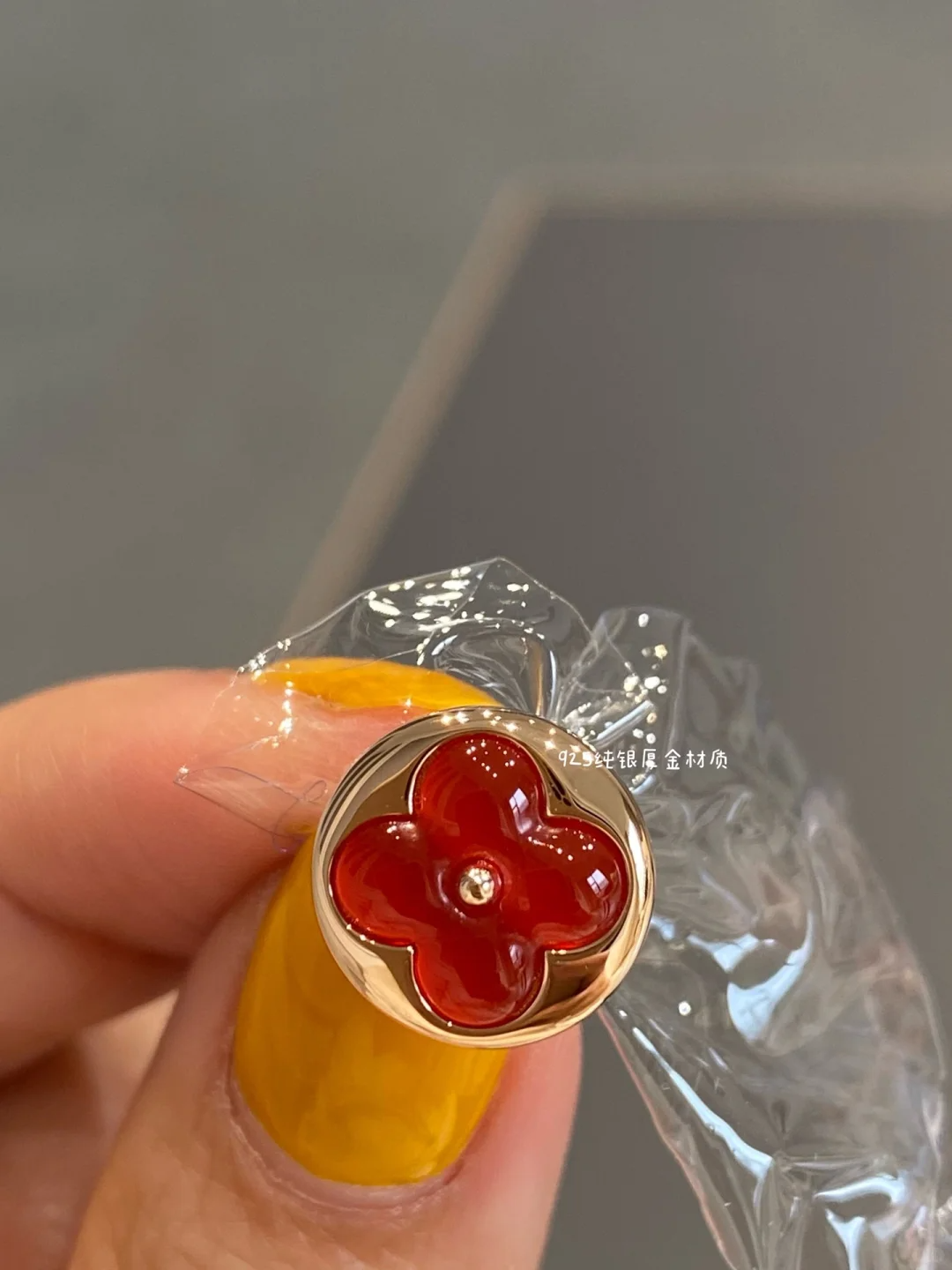 Louis Vuitton AB Asymmetric Red Carnelian Earrings - Original Replica Club