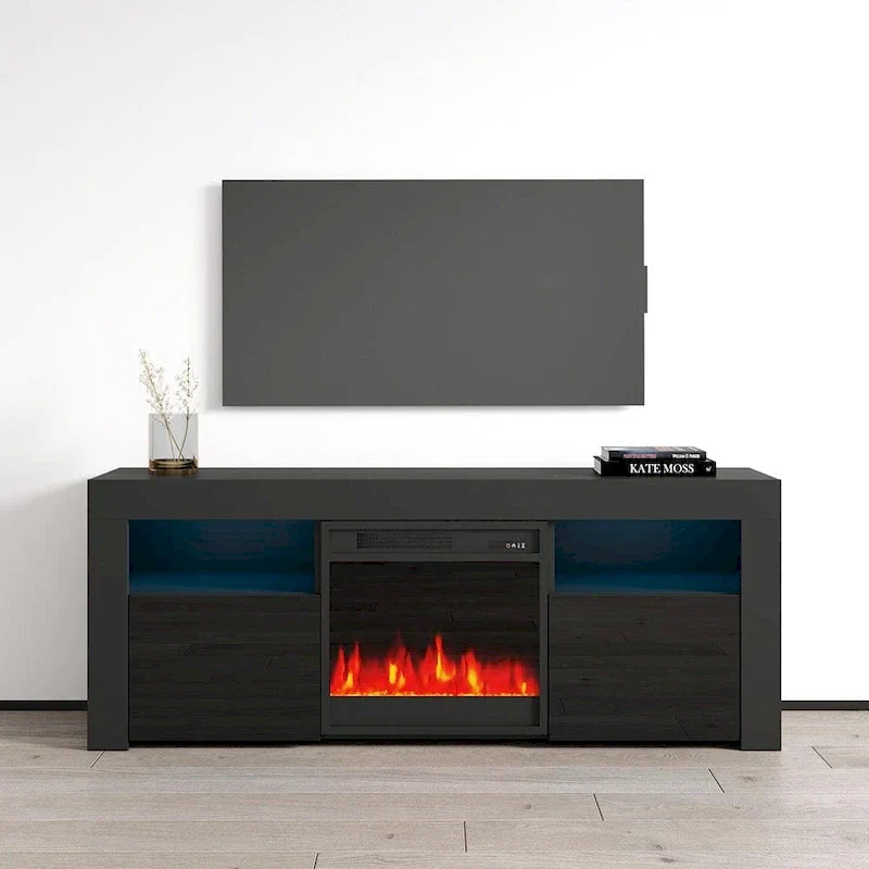 Copper Grove Qorasuv 58-Inch Electric Fireplace TV Stand