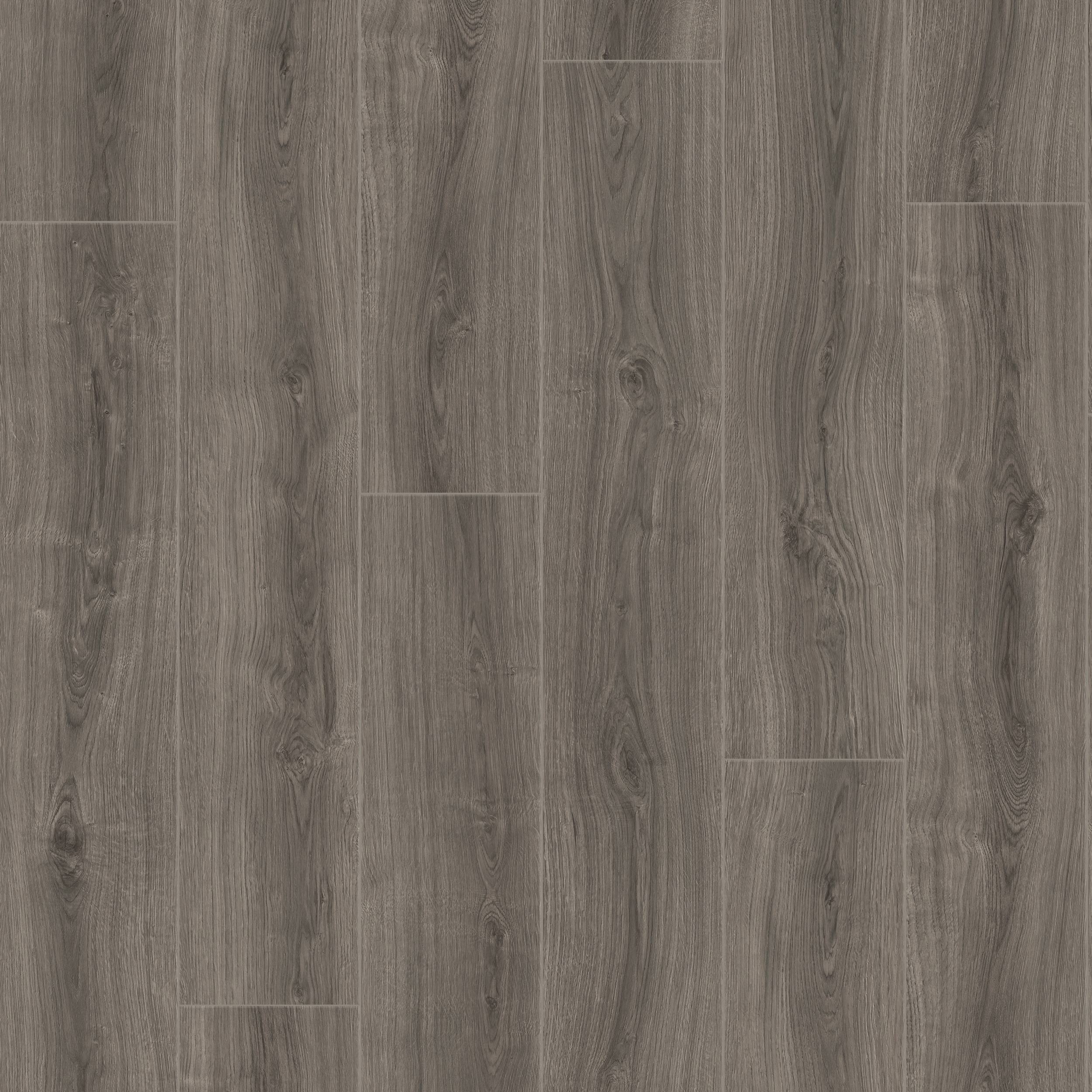 Allen + Roth 8.03" Wide x 47.63" Long Trafford Oak Water Resistant Smooth Wood Plank Laminate Flooring in Gray - 21.26 Sq ft