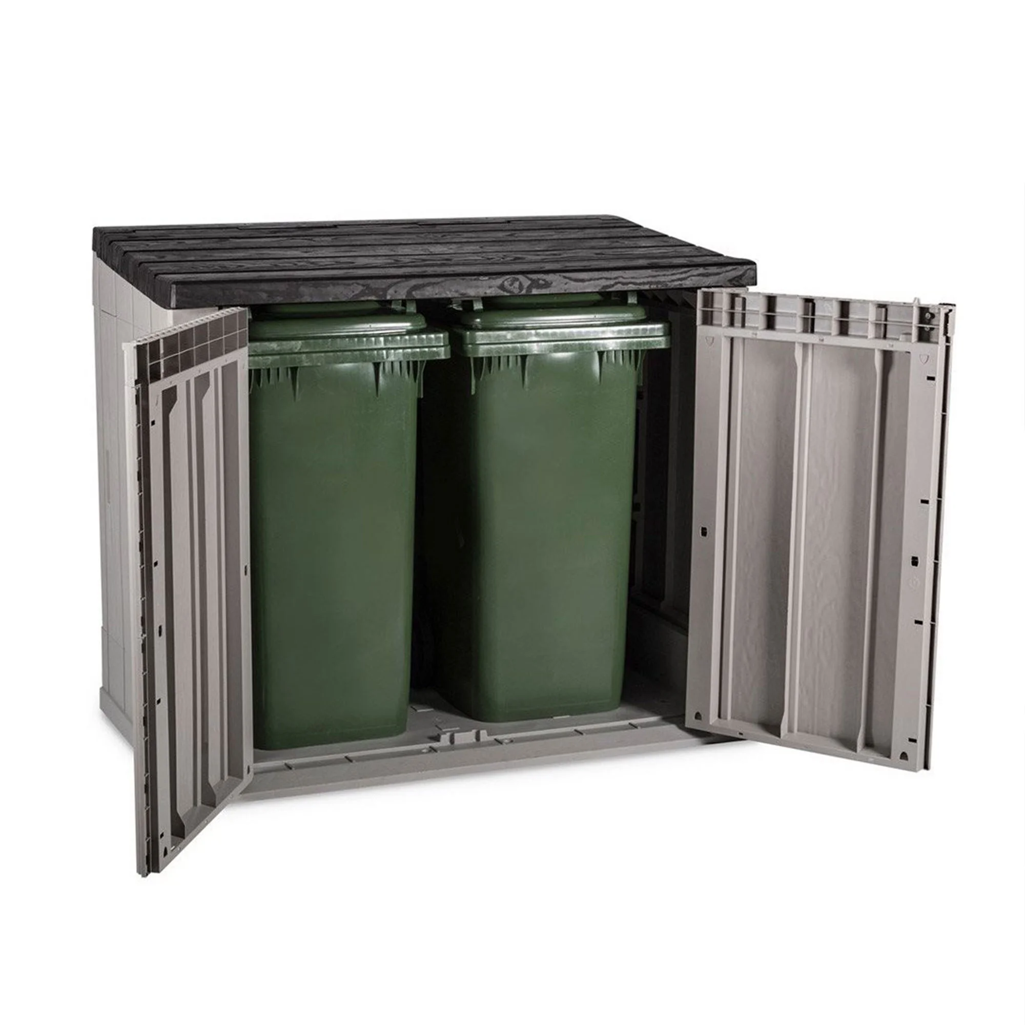 Open Box Toomax Stora Way Outdoor Storage Shed Cabinet, Taupe Grey/Anthracite - Image 5